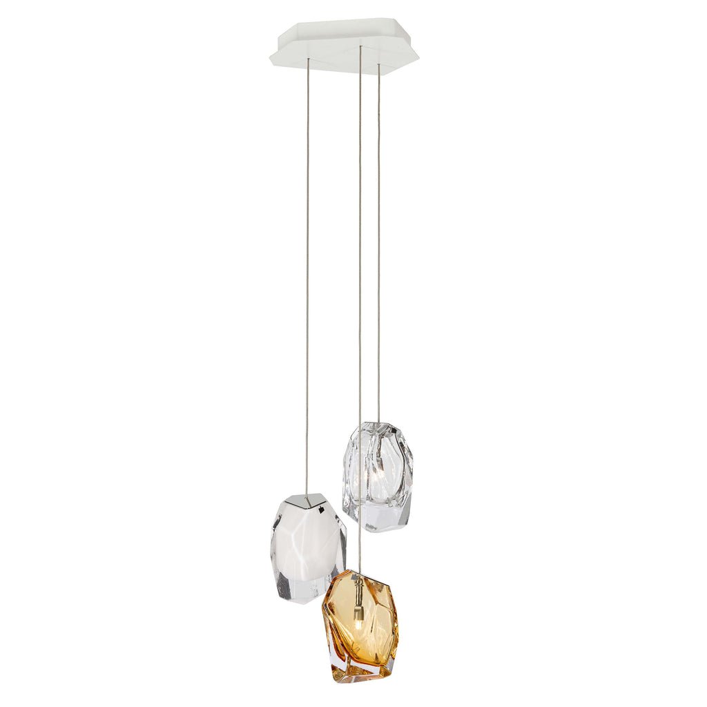 Crystal Rock Cluster Chandelier