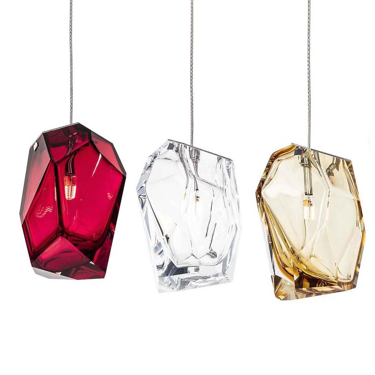 Crystal Rock Cluster Chandelier
