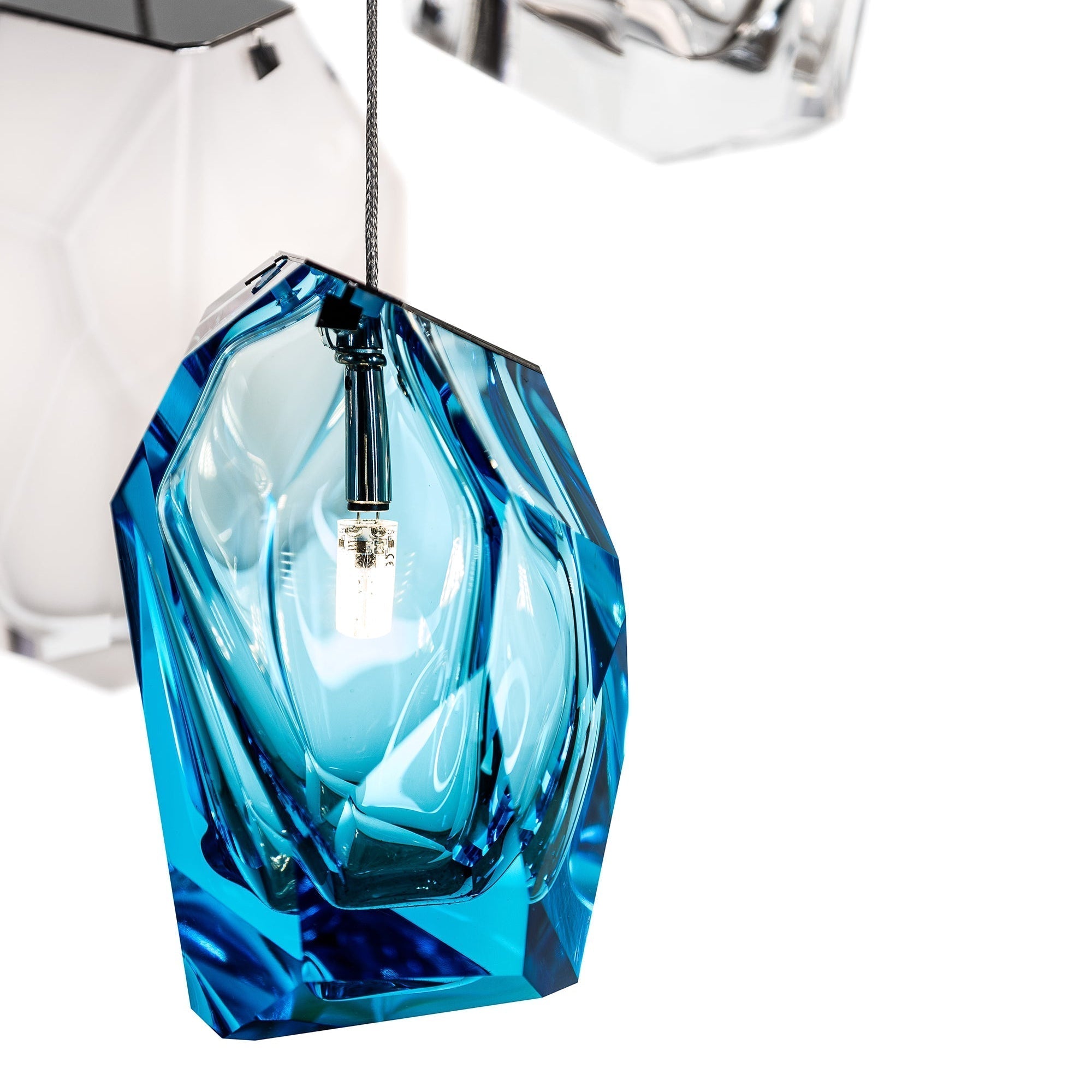 Crystal Rock Cluster Chandelier