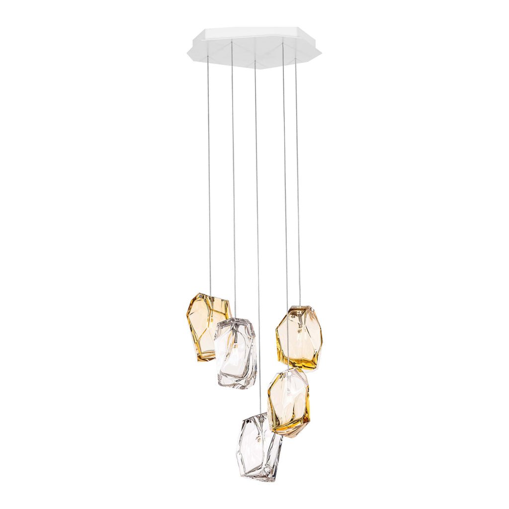 Crystal Rock Cluster Chandelier