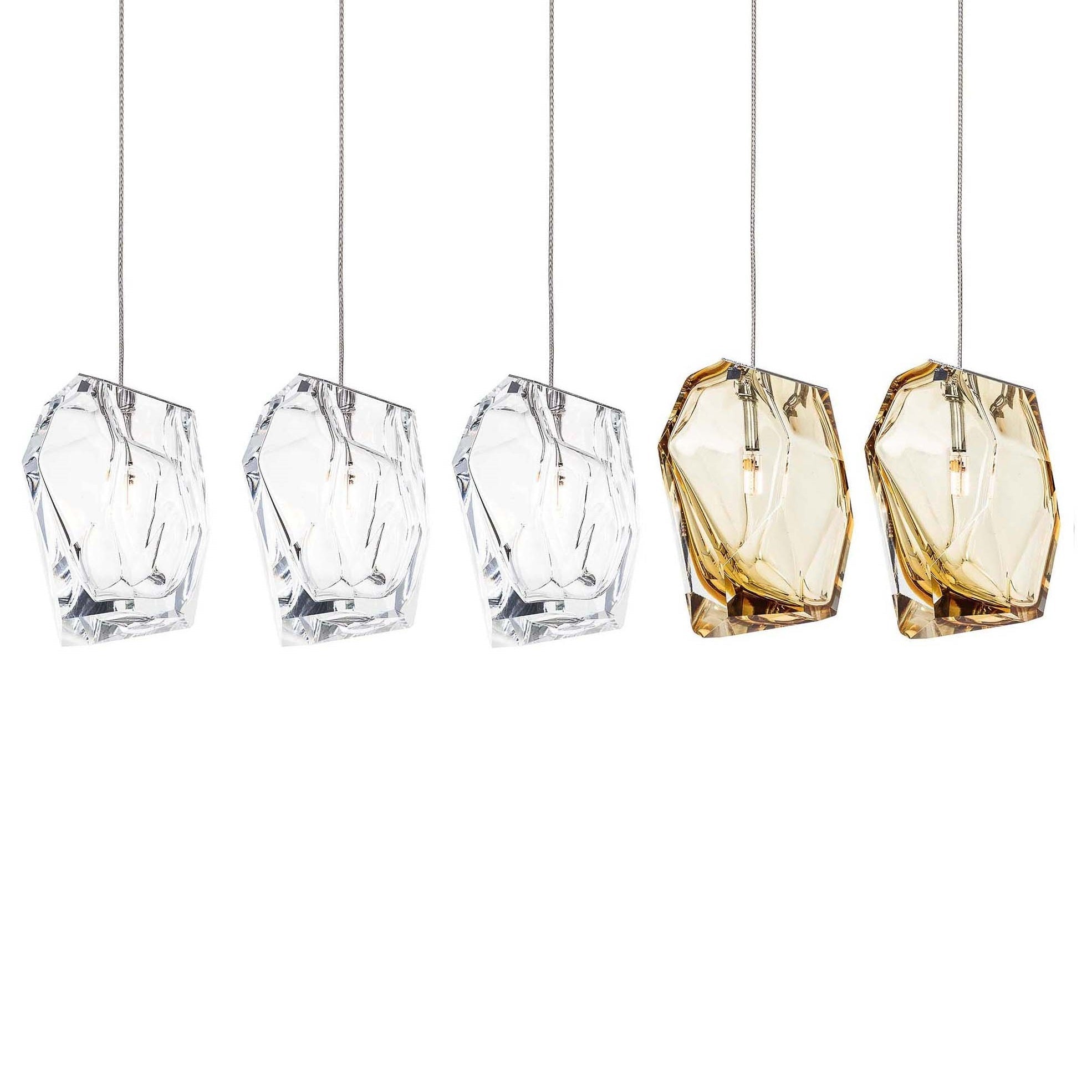 Crystal Rock Cluster Chandelier