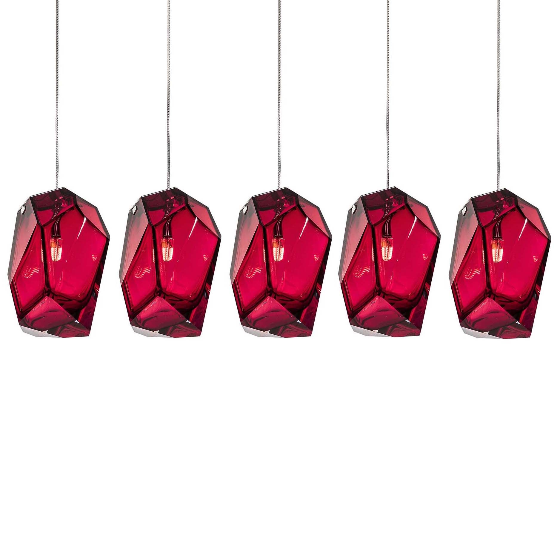 Crystal Rock Cluster Chandelier