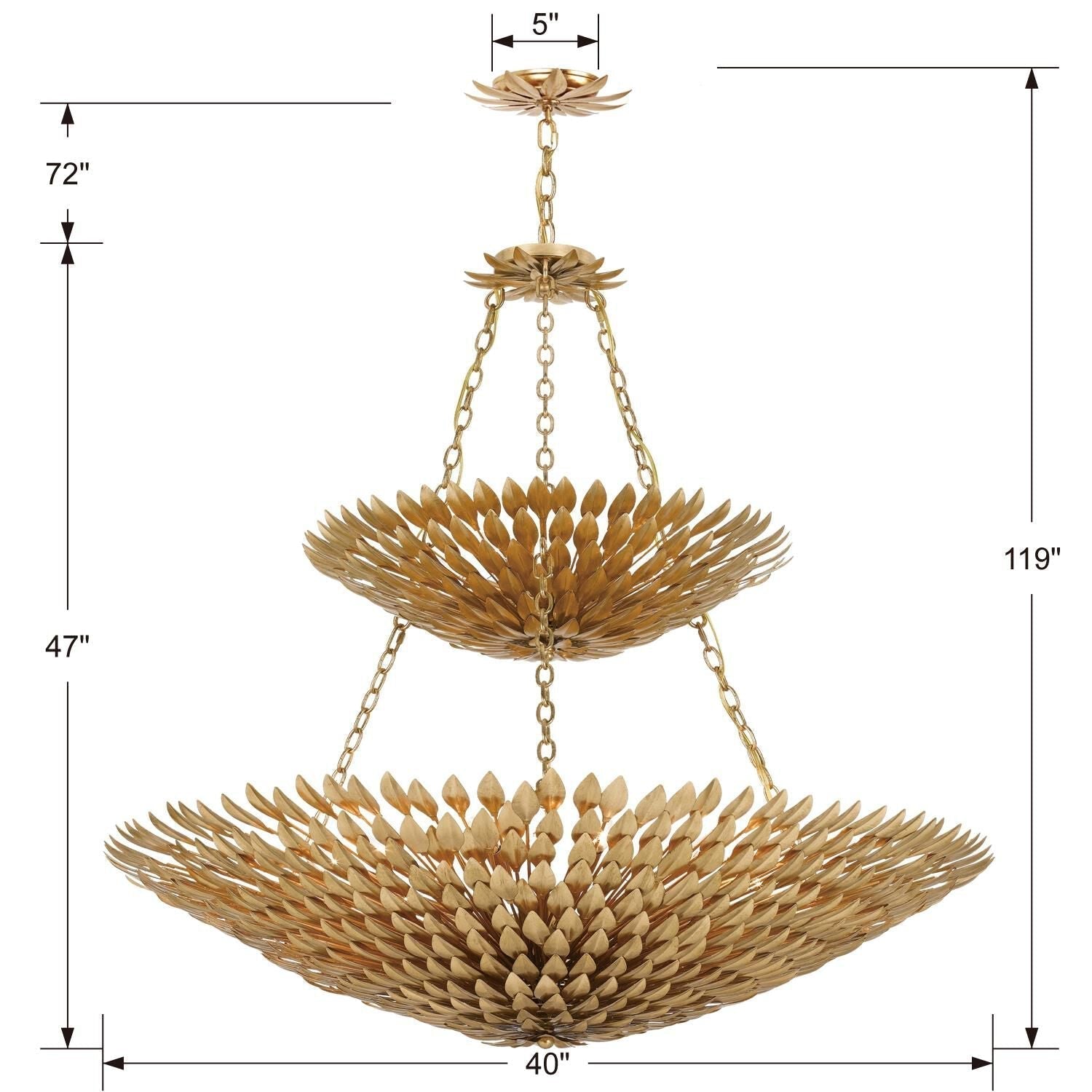 Crystorama Broche 40 Inch 18 Light Chandelier Cp83496