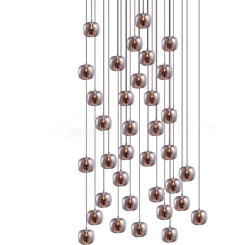Cubie Suspension Brushed Brass Base