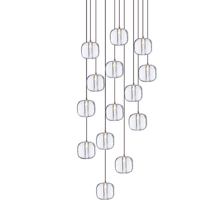 Cubie Suspension Brushed Brass Base