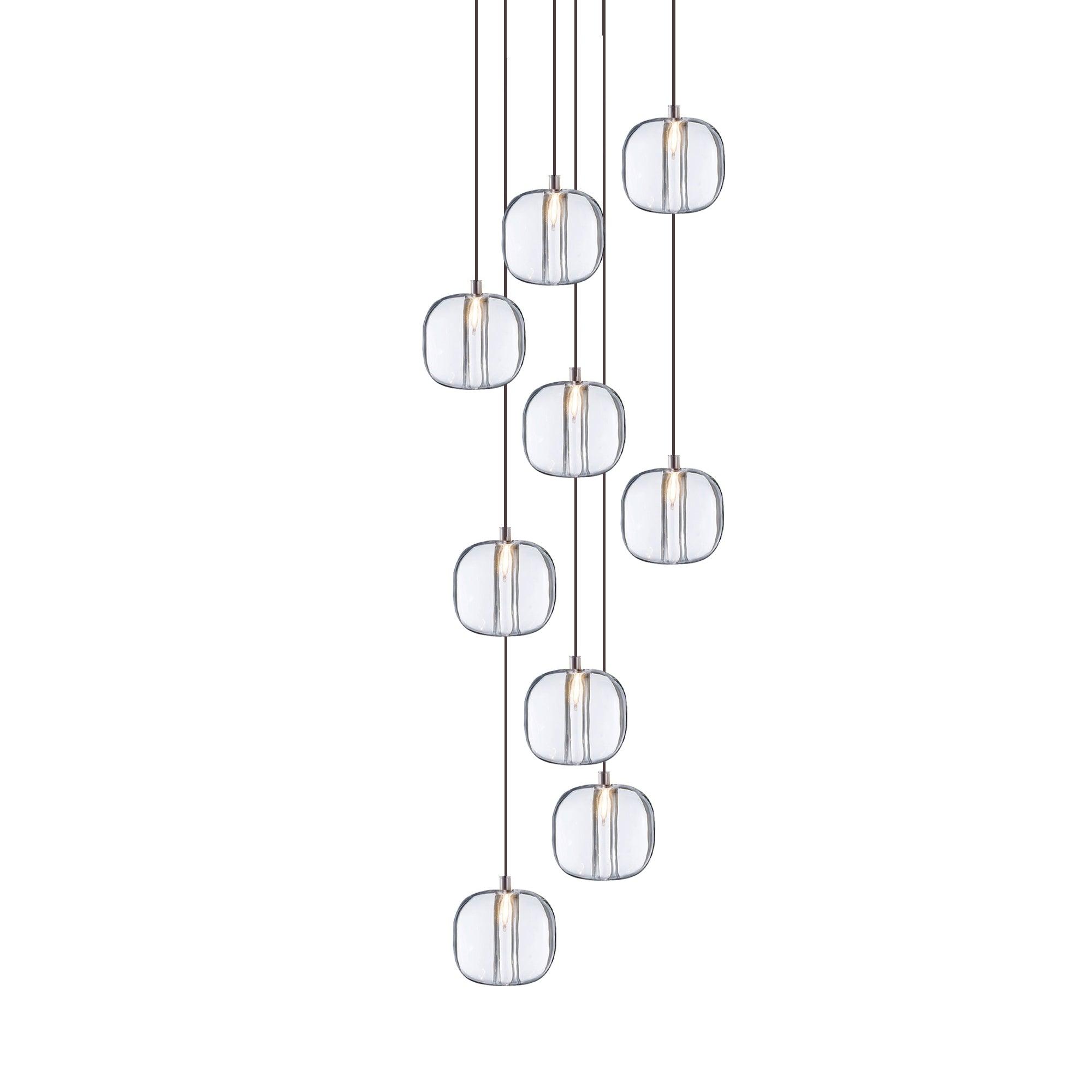 Cubie Suspension Brushed Brass Base