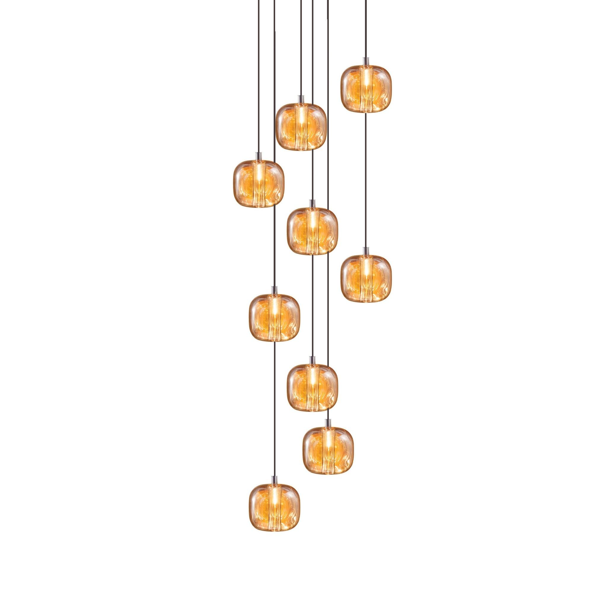Cubie Suspension Brushed Brass Base