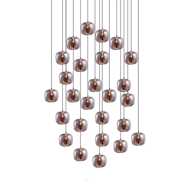 Cubie Suspension Brushed Brass Base