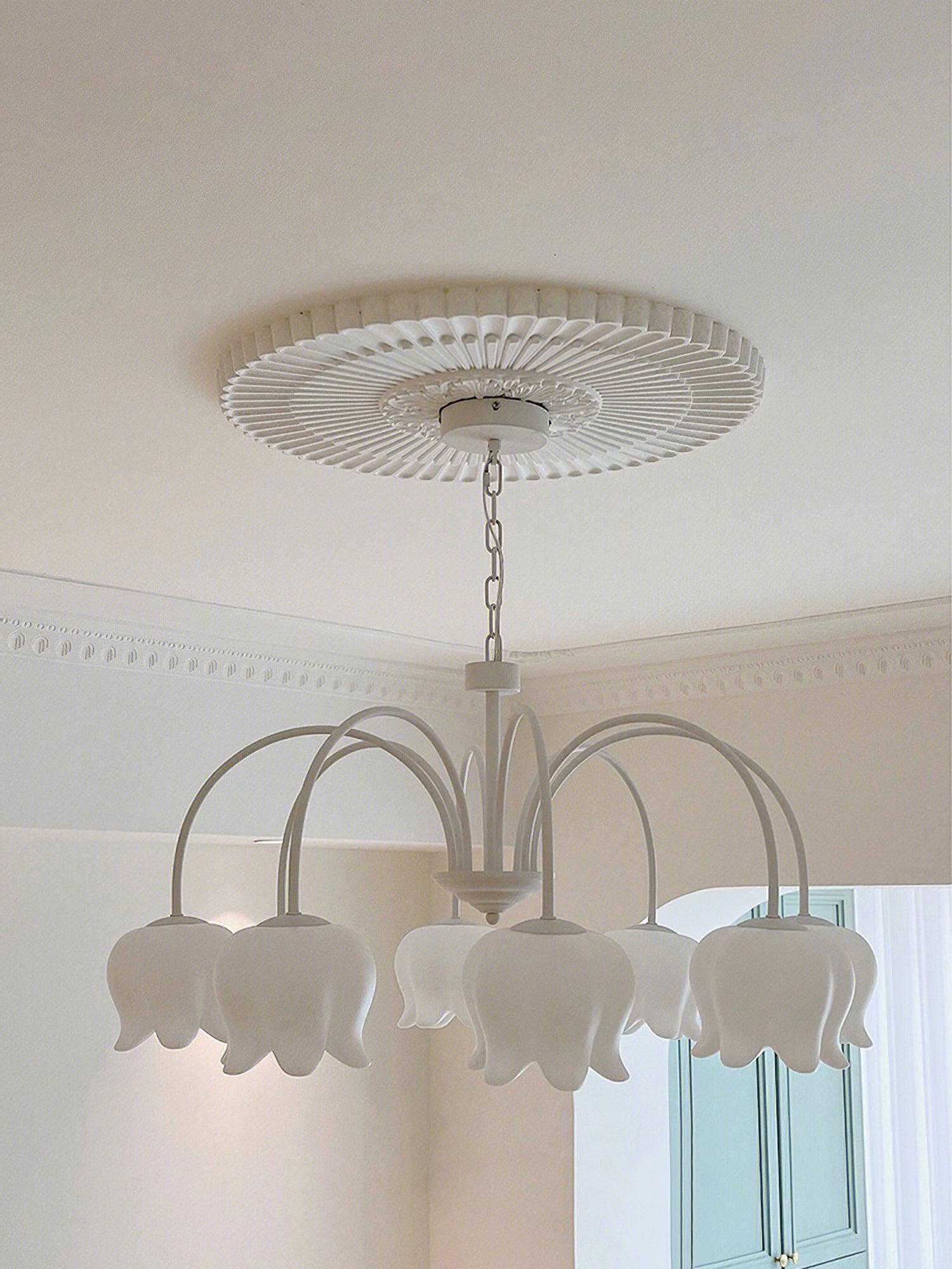 Curved Arm Bell Chandelier