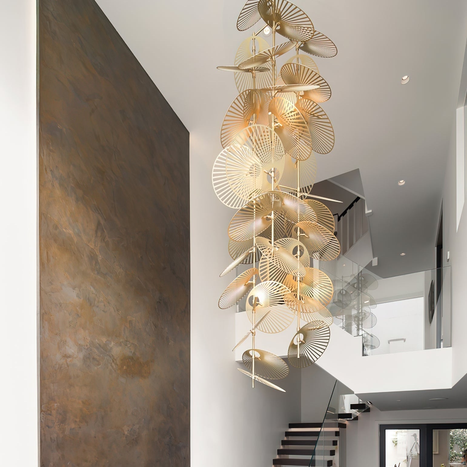 Cattail Leaf Chandelier