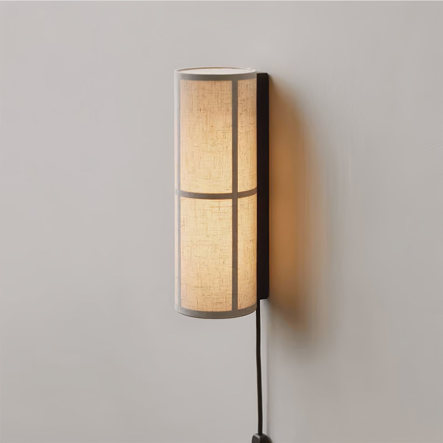 Cylinder Fabric Wall Sconce