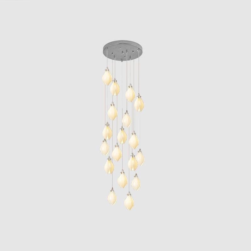 DIY Ceramic Flower Chandelier
