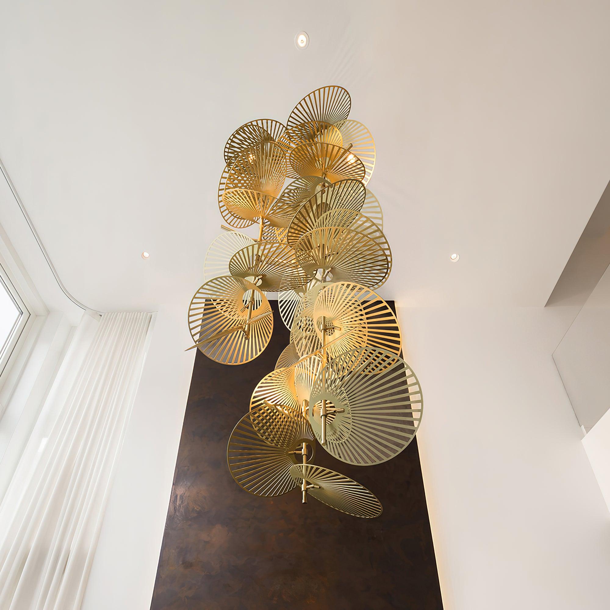 DIY Leaf Chandelier