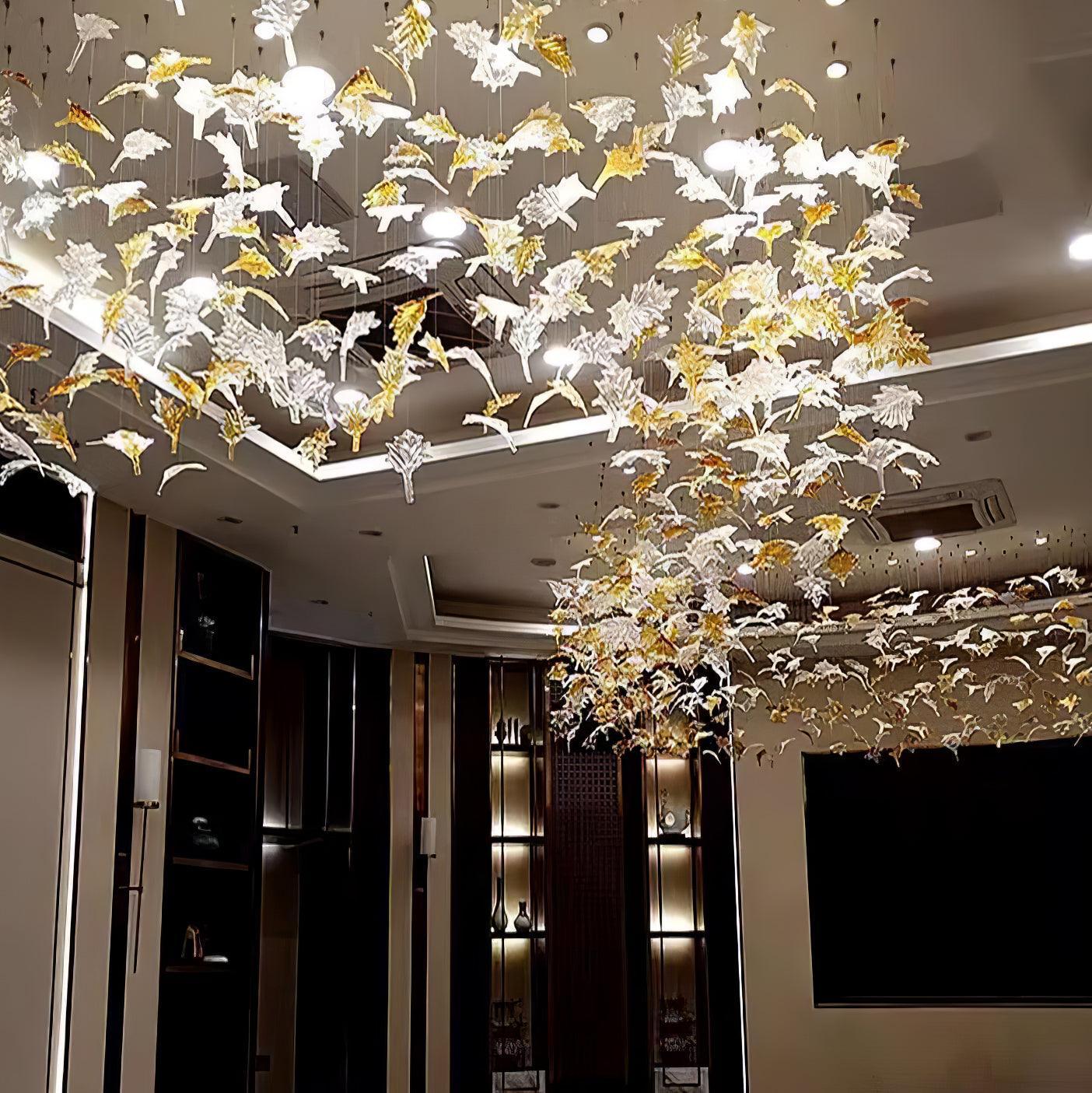 DIY Maple Leaf Chandelier