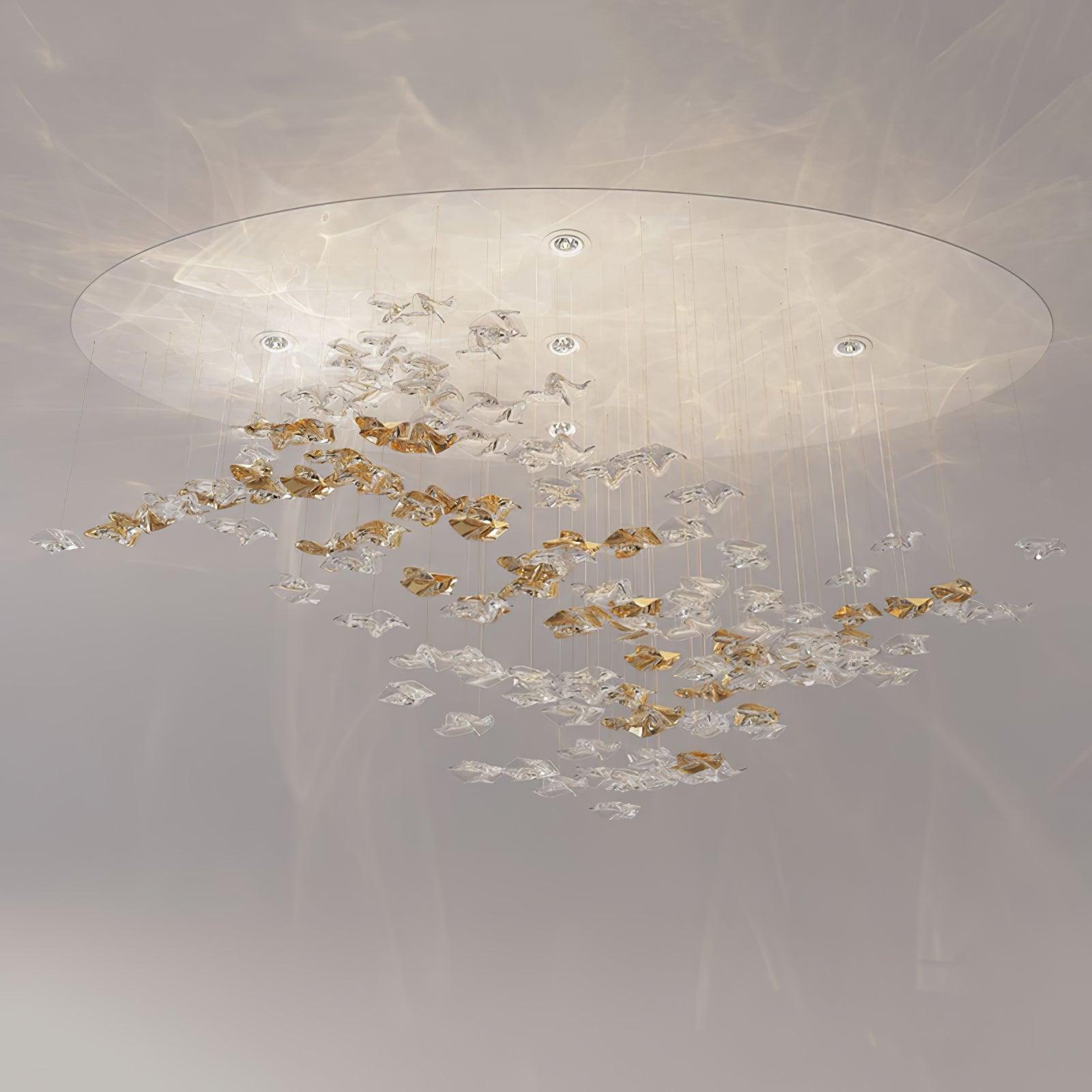 Tidal Art Glass Ceiling Light