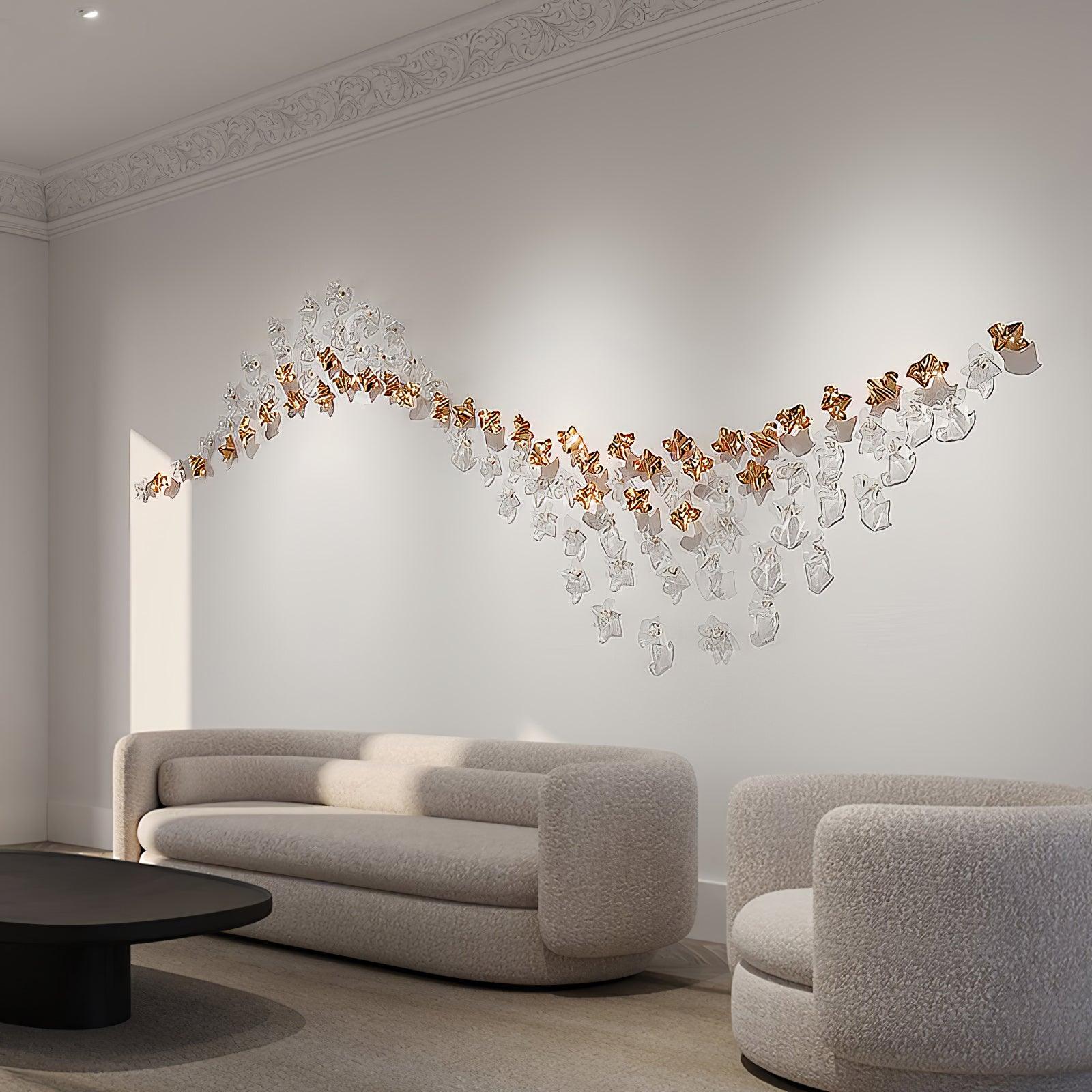 Tidal Art Glass Ceiling Light