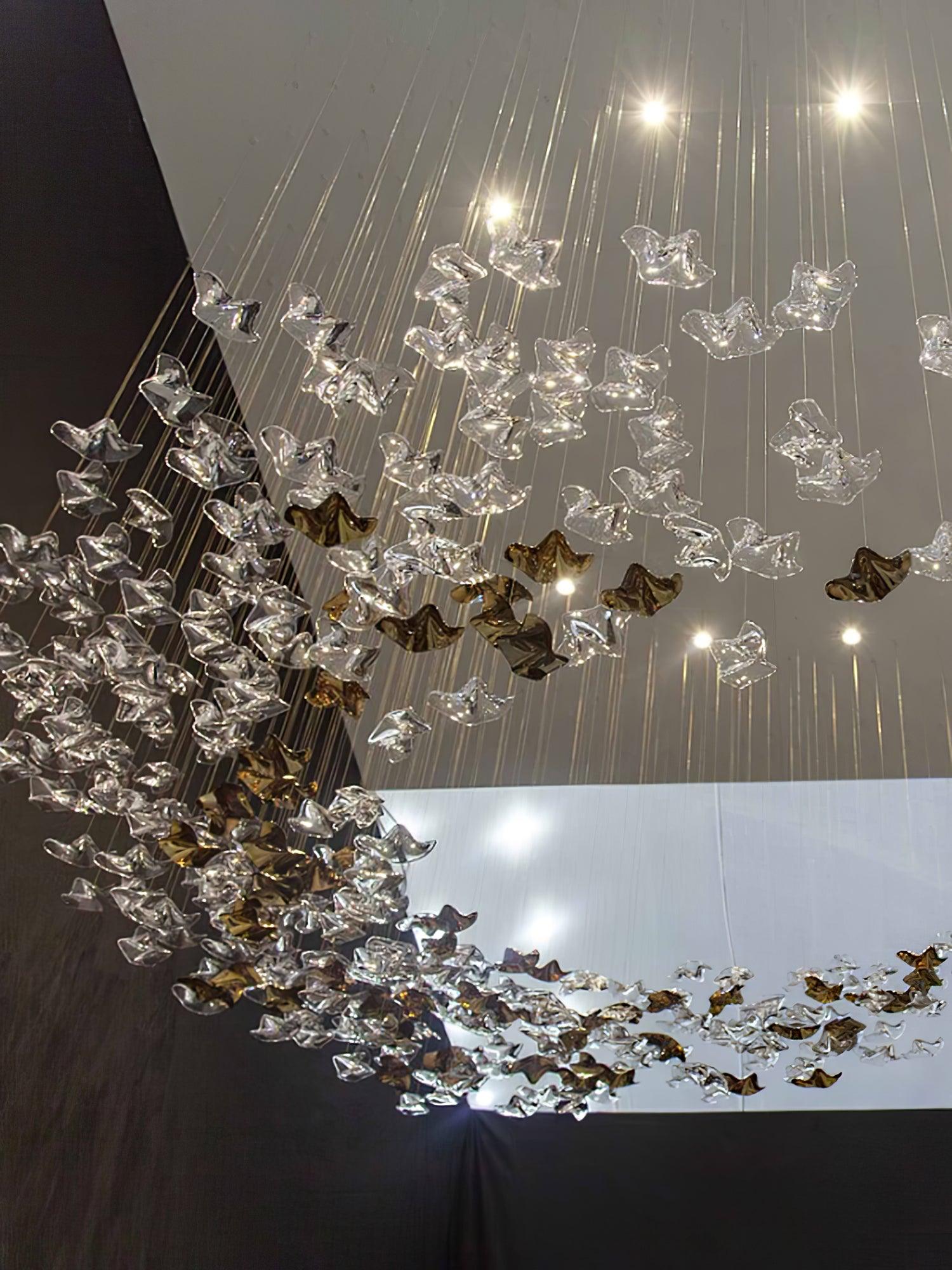 Tidal Art Glass Ceiling Light