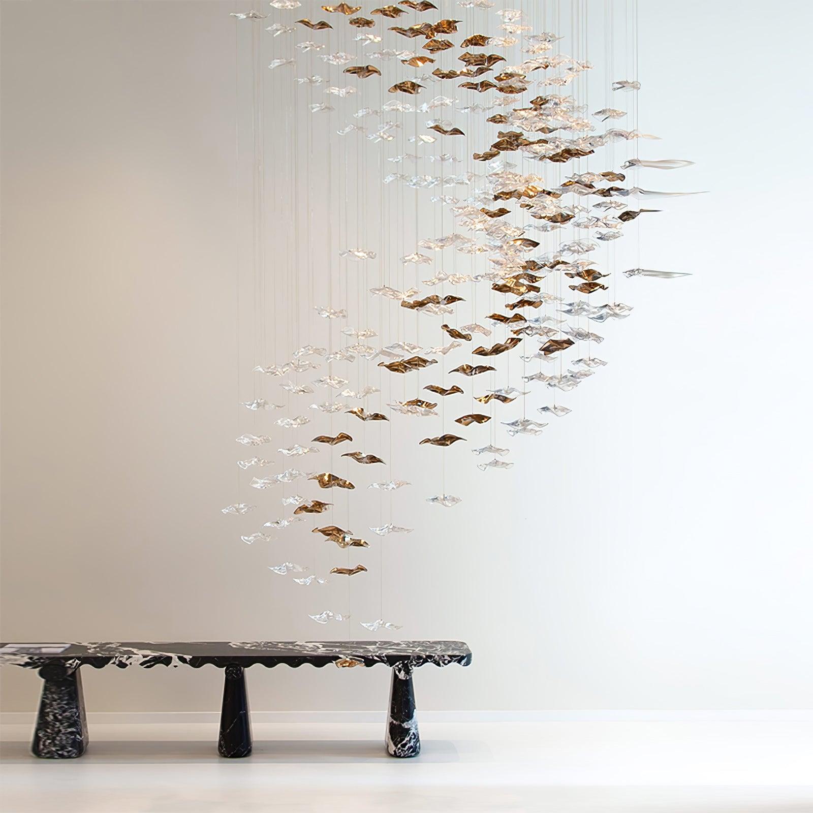 Tidal Art Glass Ceiling Light