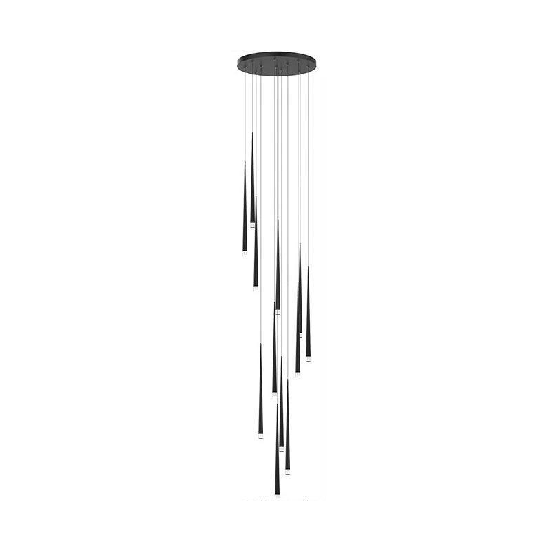 DIY Slender Cone Chandelier