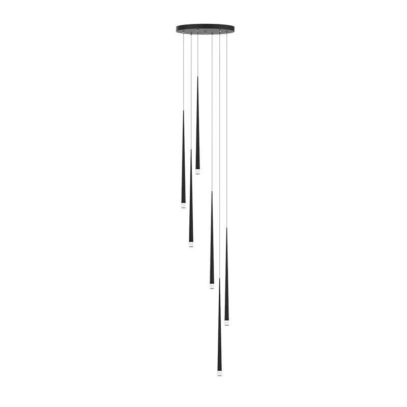 DIY Slender Cone Chandelier