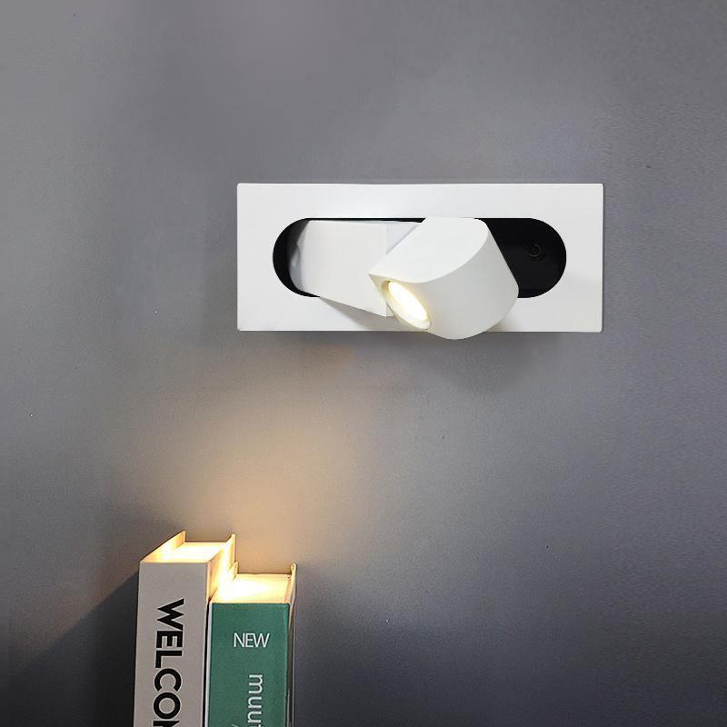 Contemporary LED Reading Light Bedside Reading Light, Hardwired Wall Sconce, detail 7