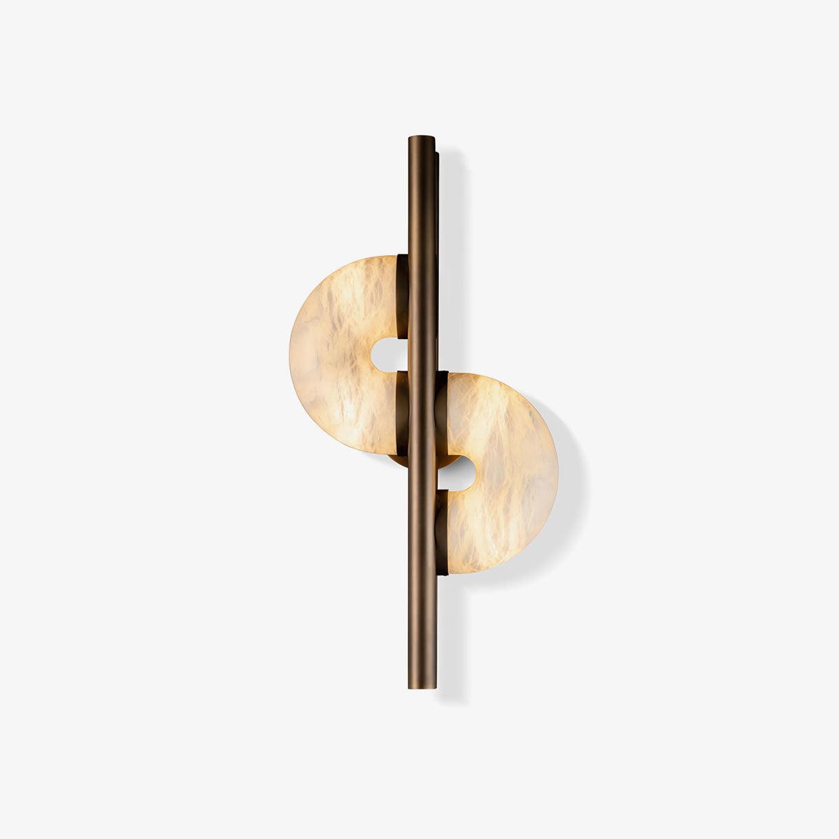 Dolly Alabaster Wall Light - Dia 30cm x H 60cm Metal, Hardwired Wall Sconce, detail 2