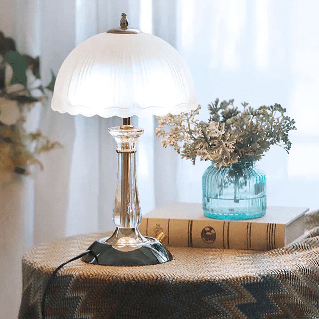 Domed Glass Table Light 9.8