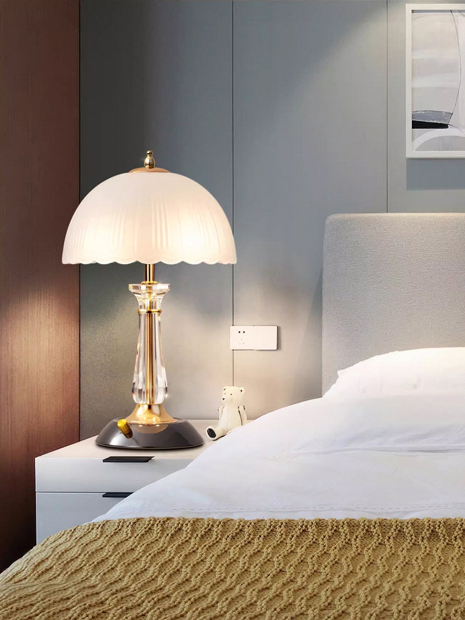 Domed Glass Table Light 9.8