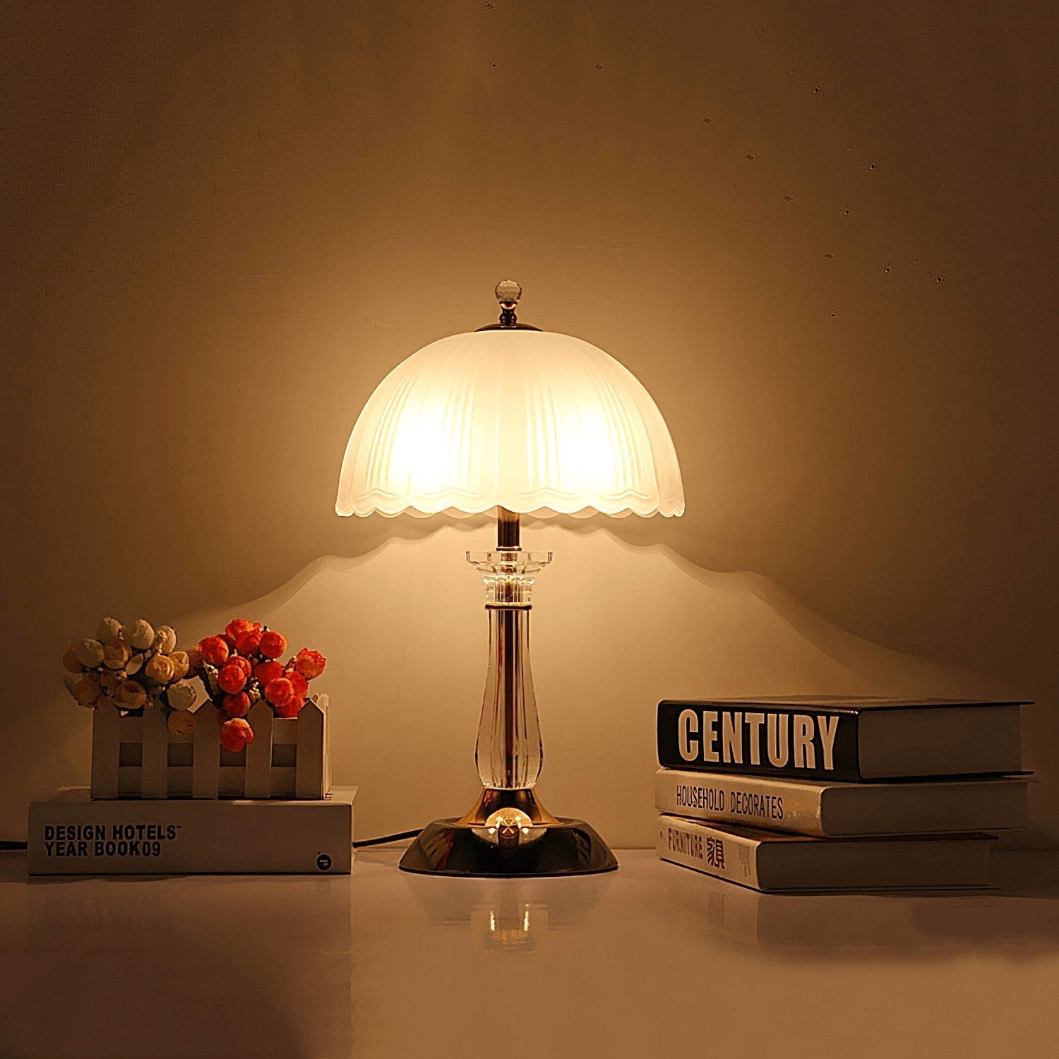 Domed Glass Table Light 9.8