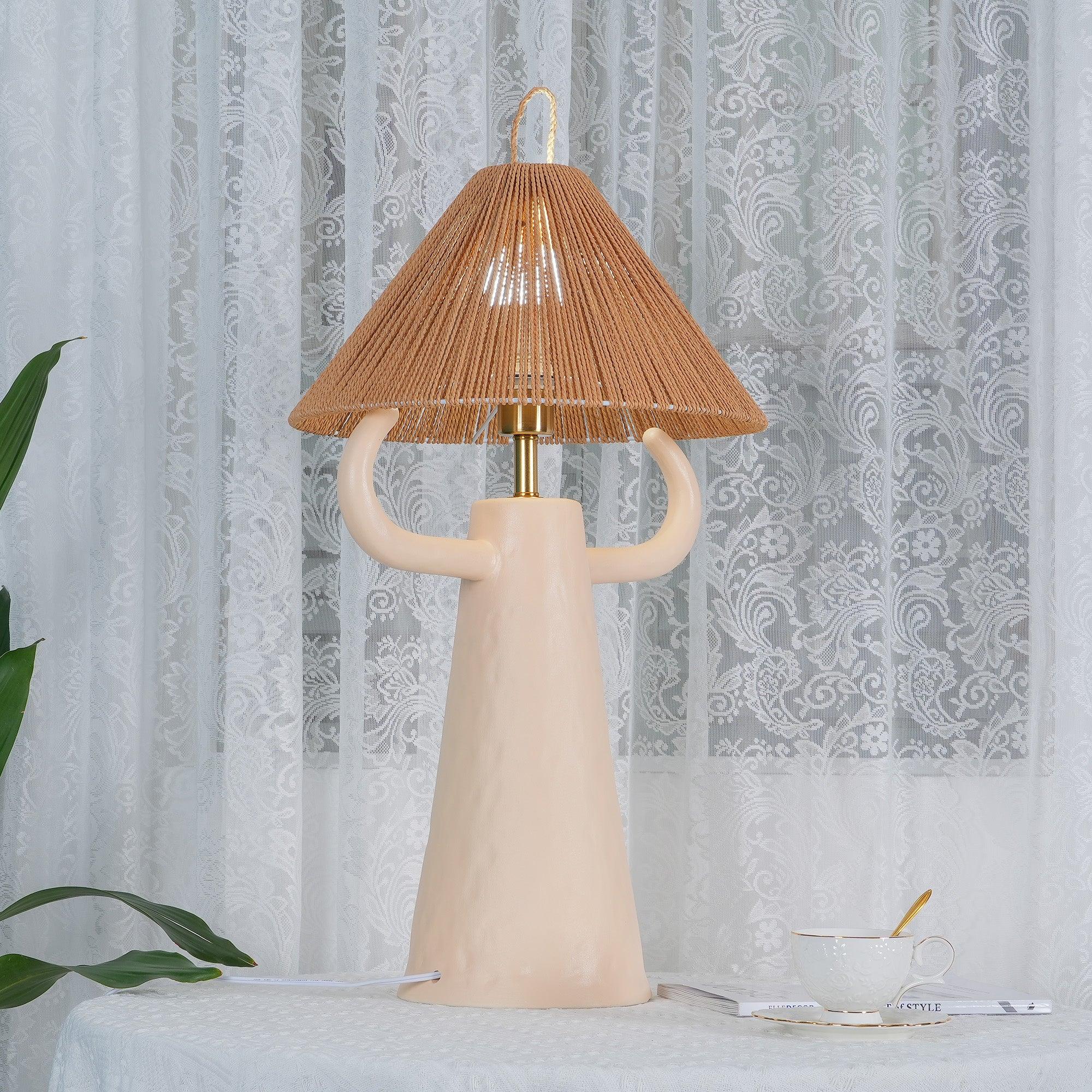Horns Ceramic Reading Table Lamp