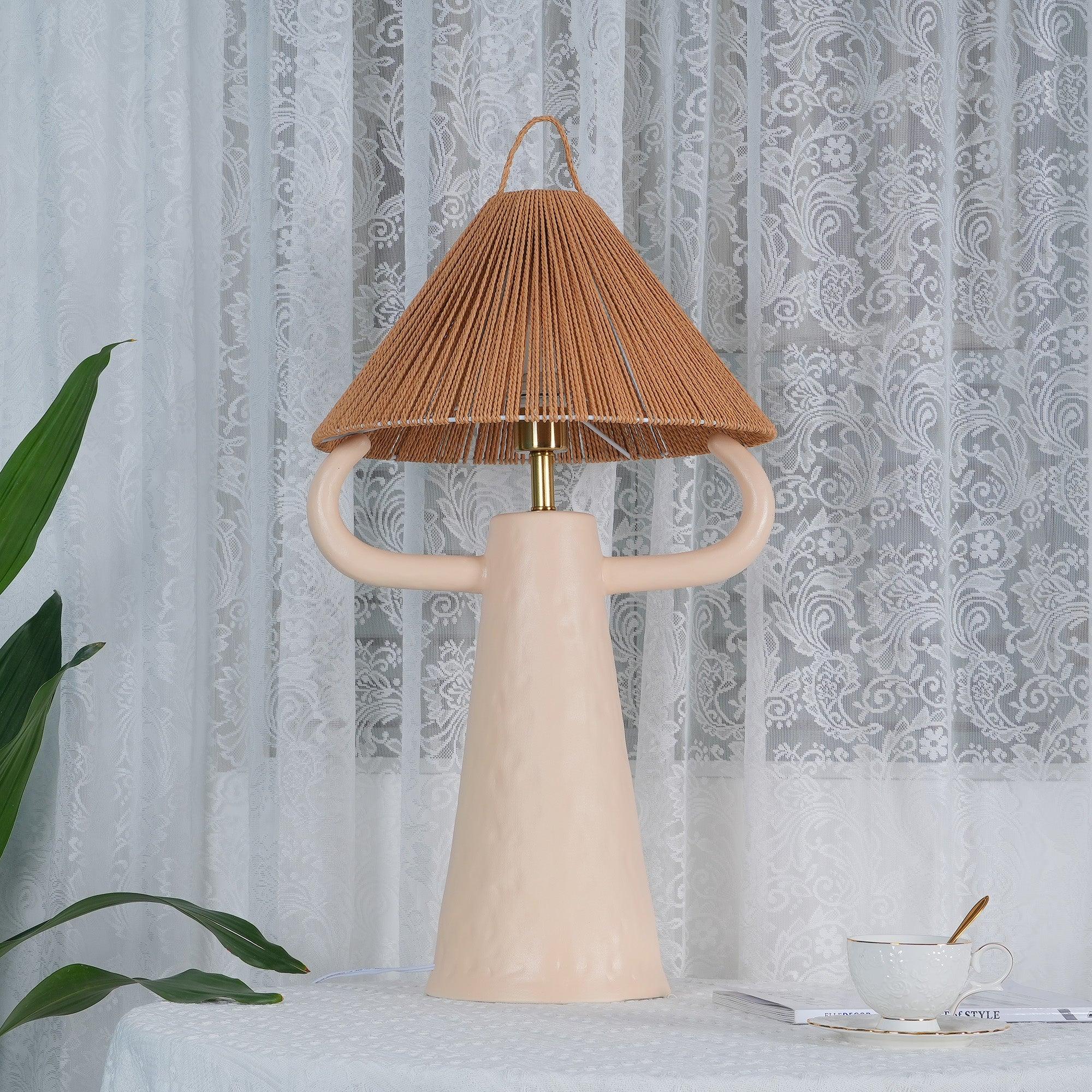 Horns Ceramic Reading Table Lamp