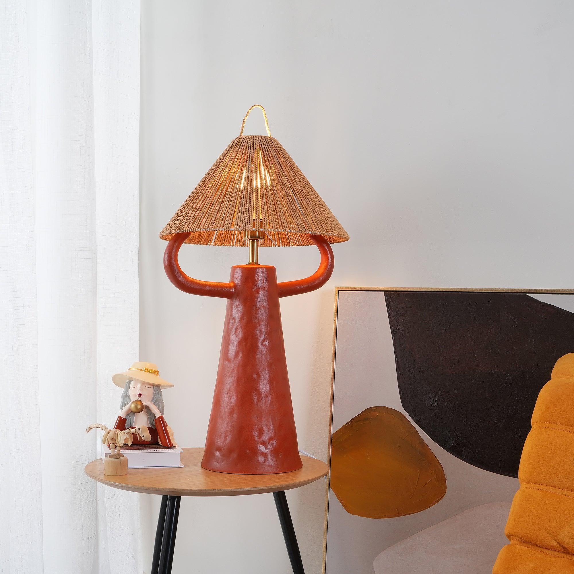 Horns Ceramic Reading Table Lamp