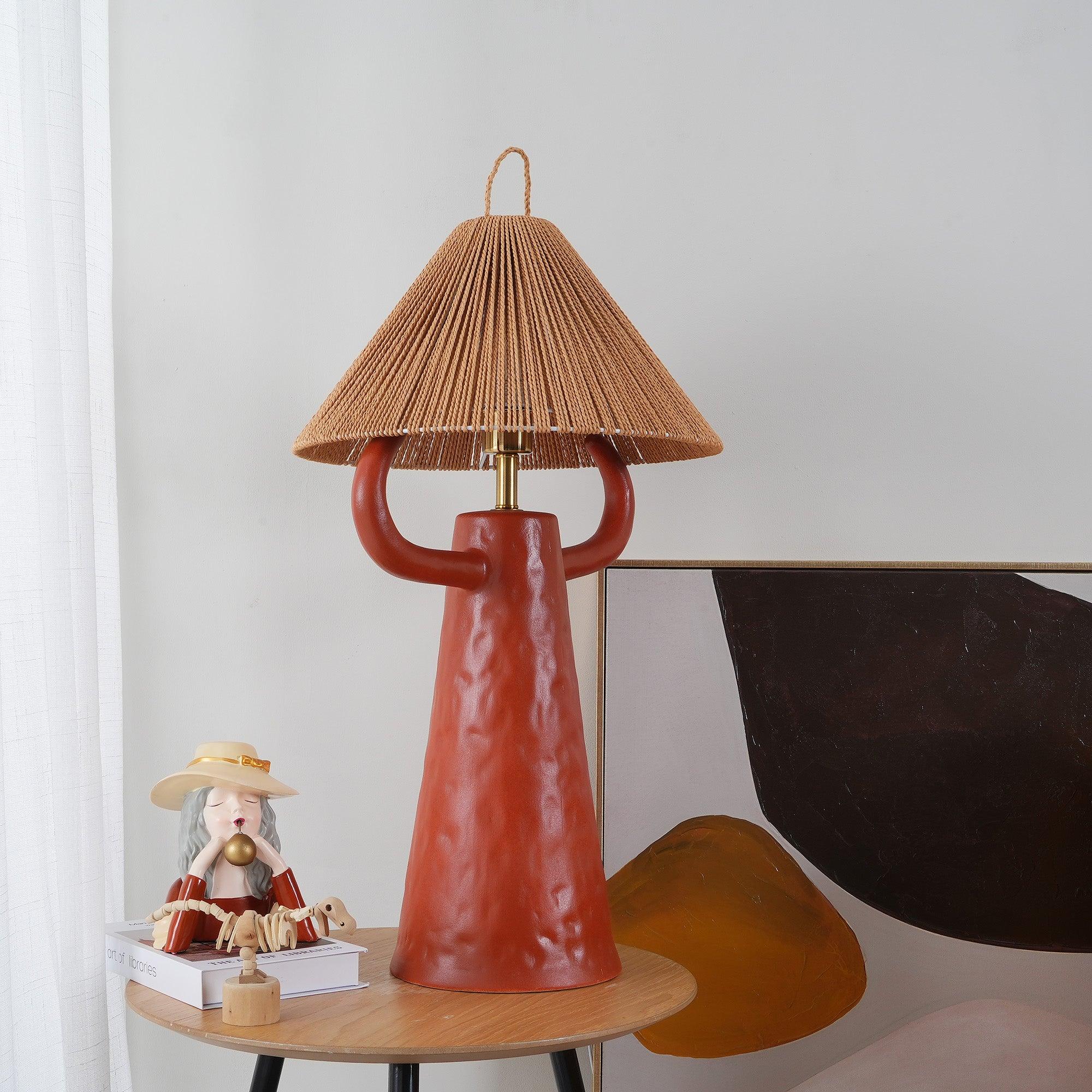 Horns Ceramic Reading Table Lamp
