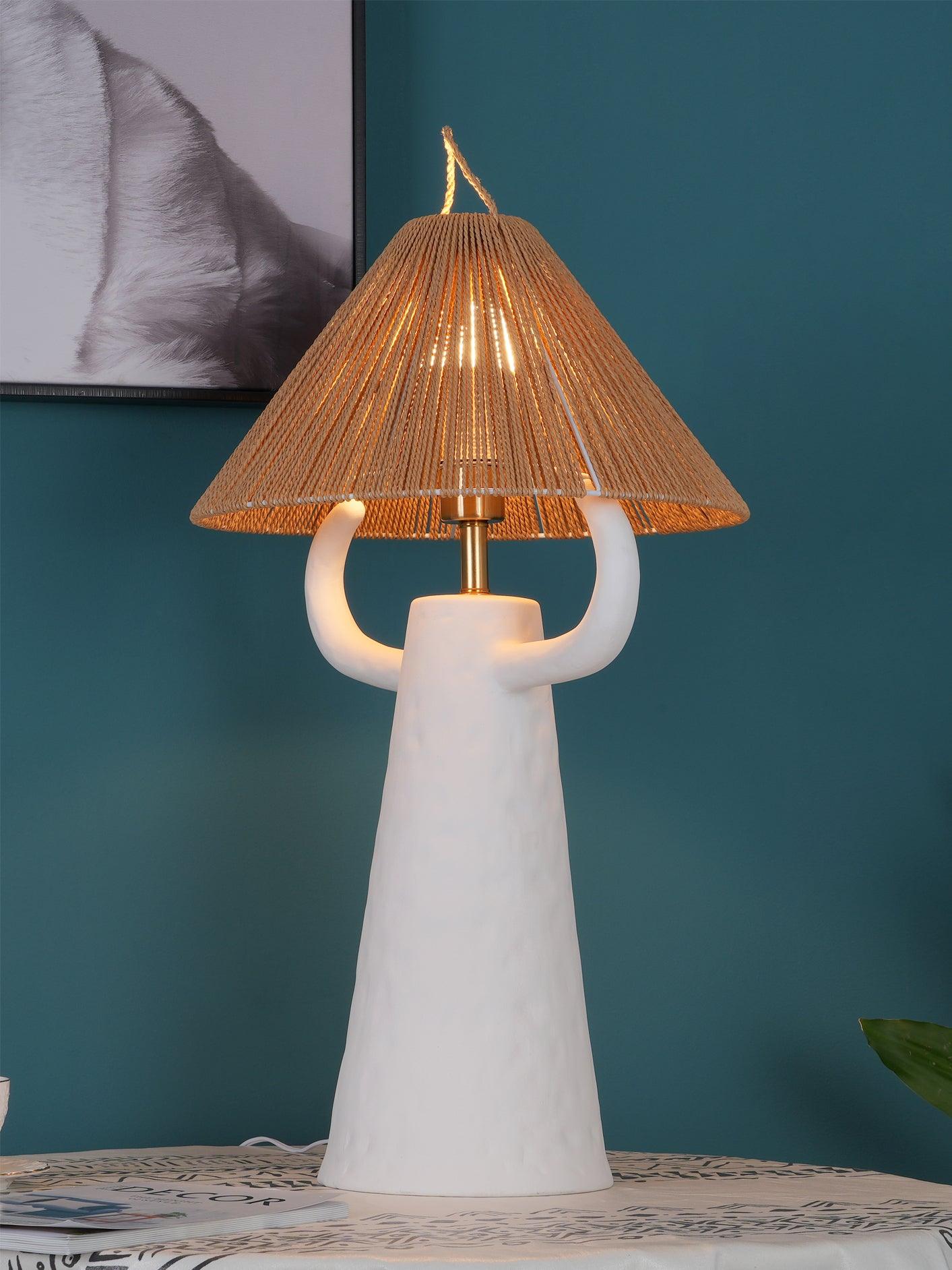 Horns Ceramic Reading Table Lamp