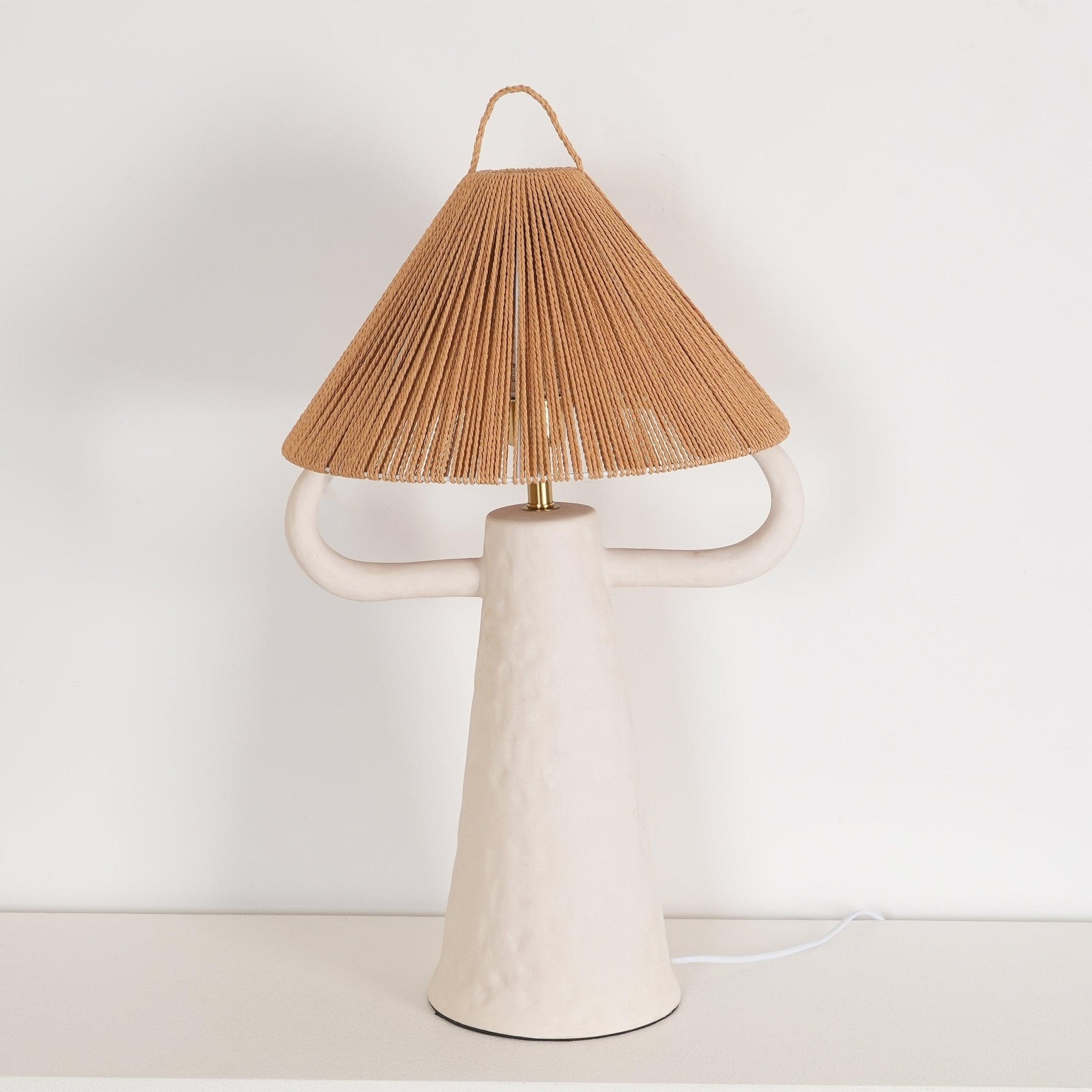 Horns Ceramic Reading Table Lamp