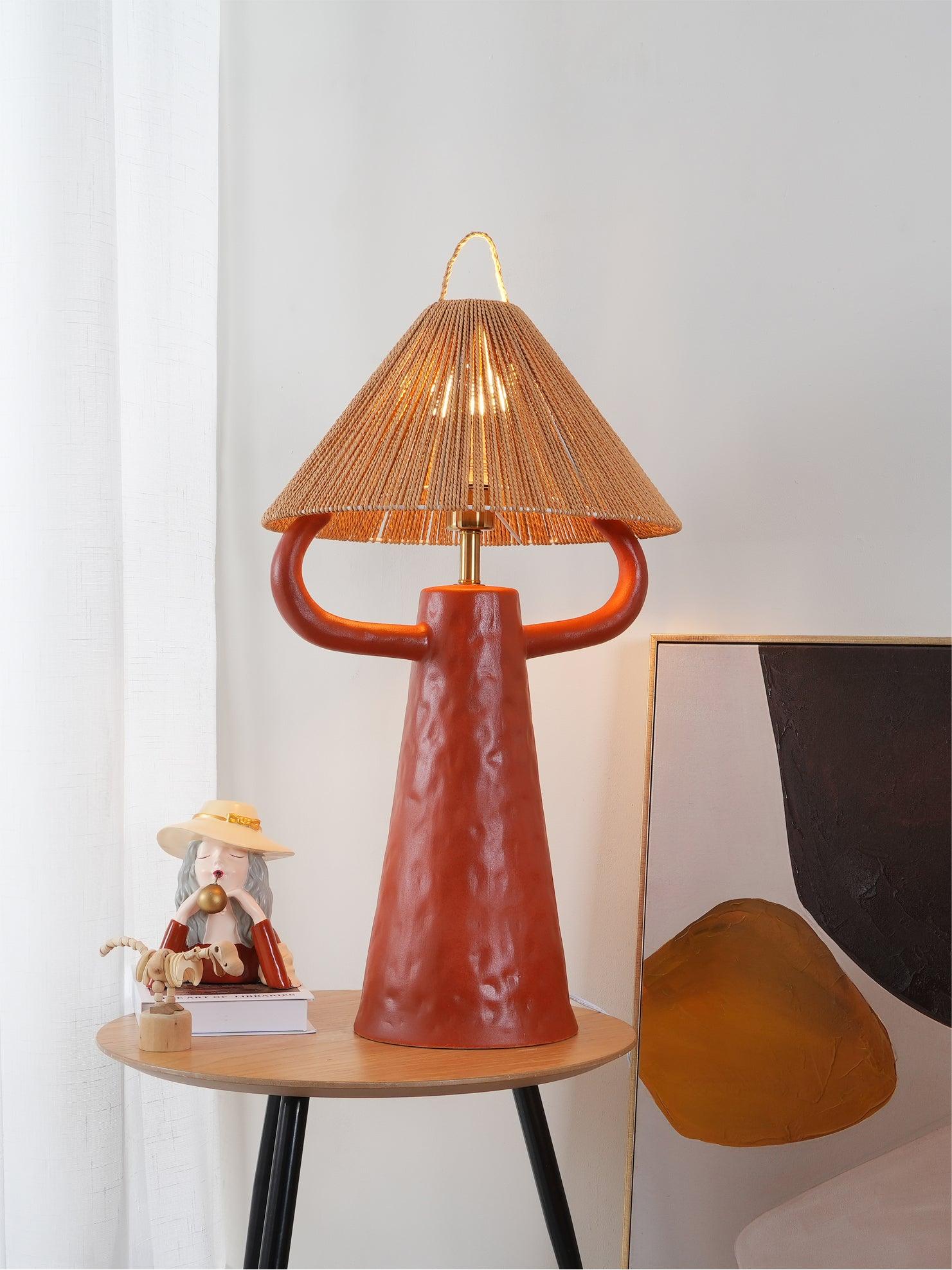 Horns Ceramic Reading Table Lamp