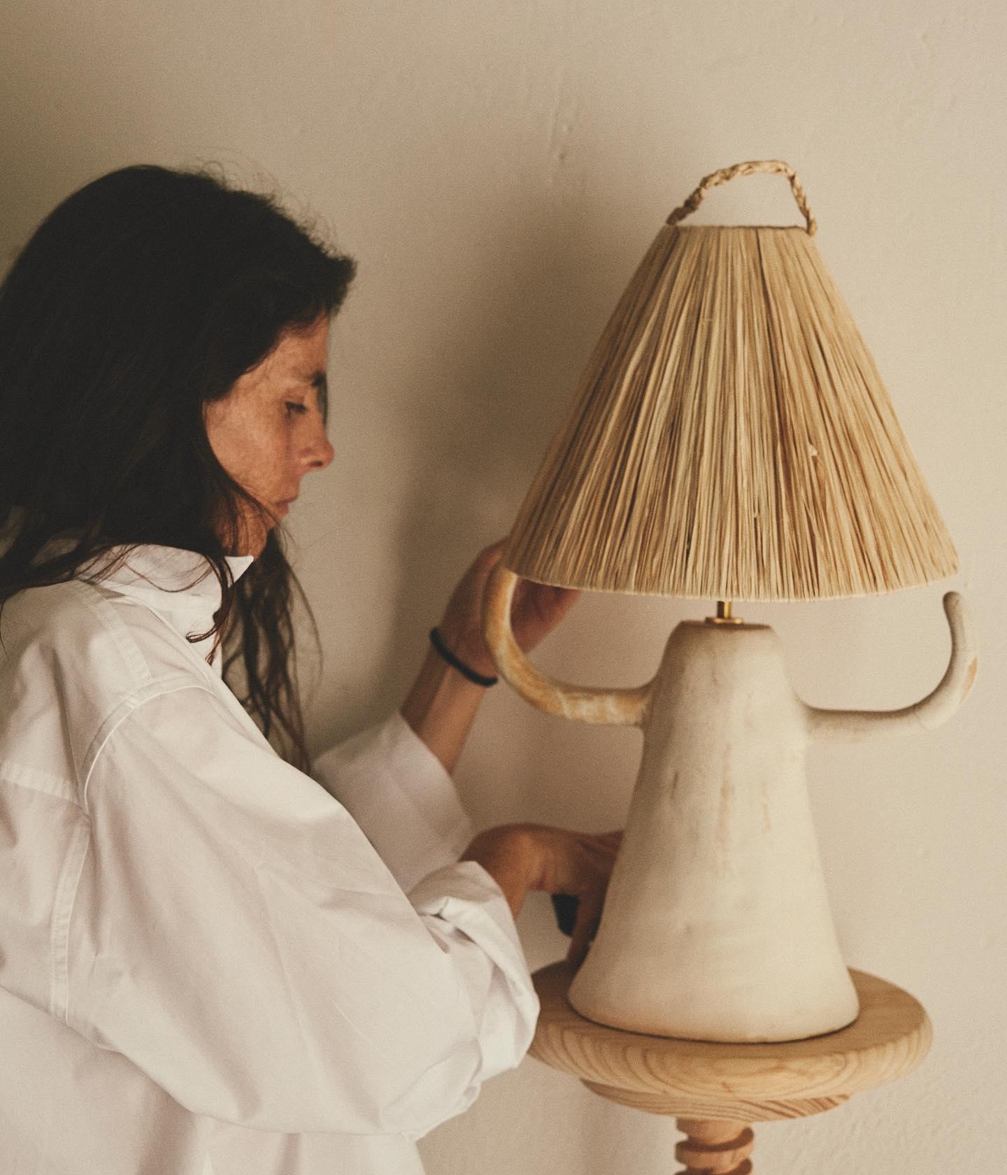 Horns Ceramic Reading Table Lamp