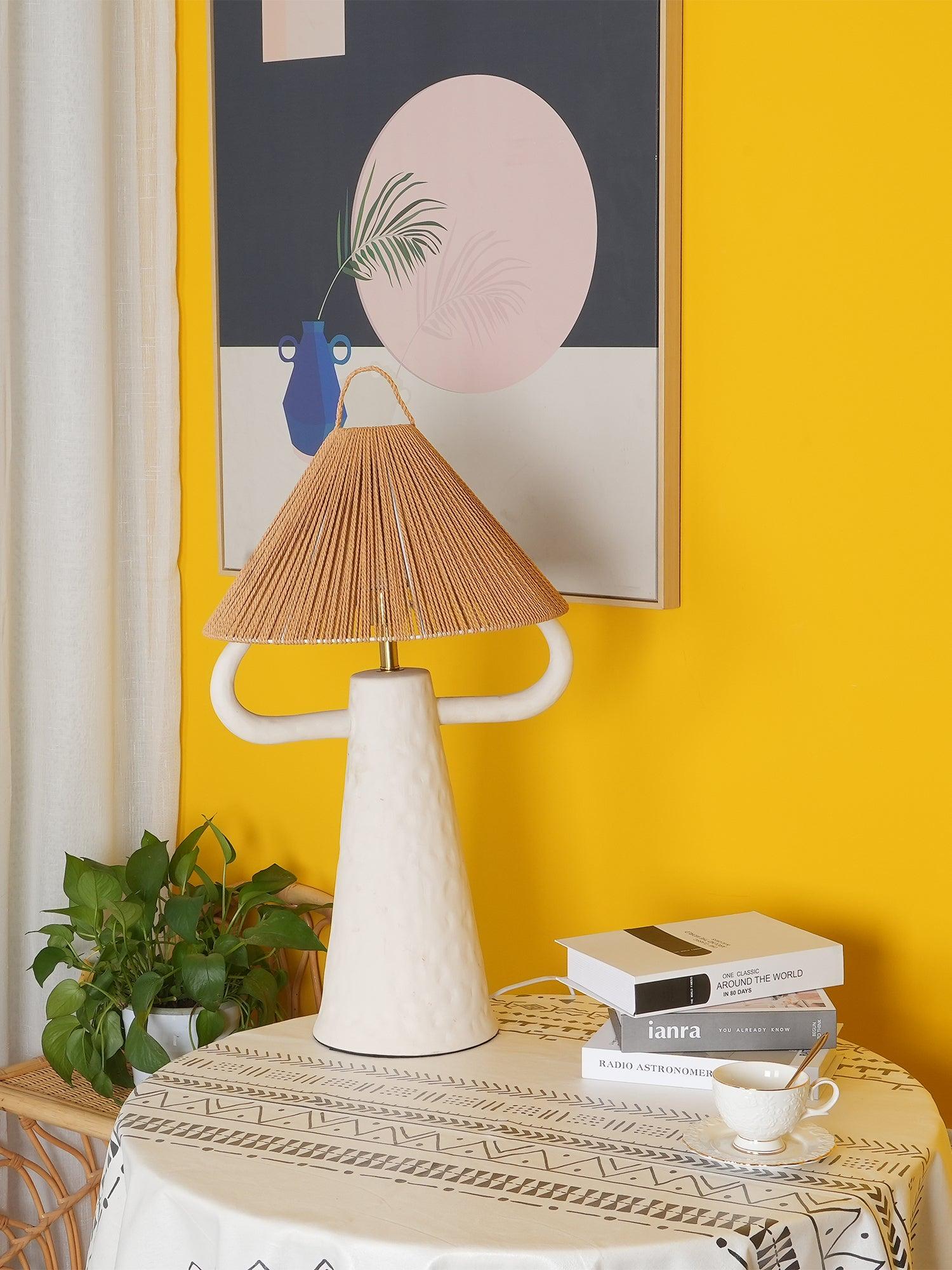 Horns Ceramic Reading Table Lamp