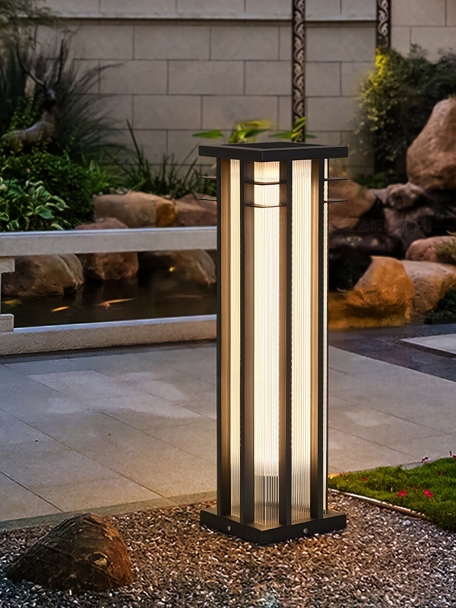 Double Axis Outdoor Post Floor Lamp