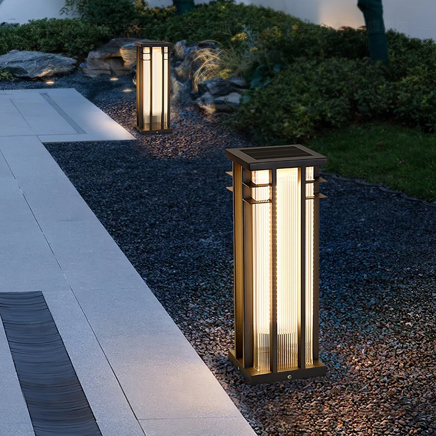 Double Axis Outdoor Post Floor Lamp