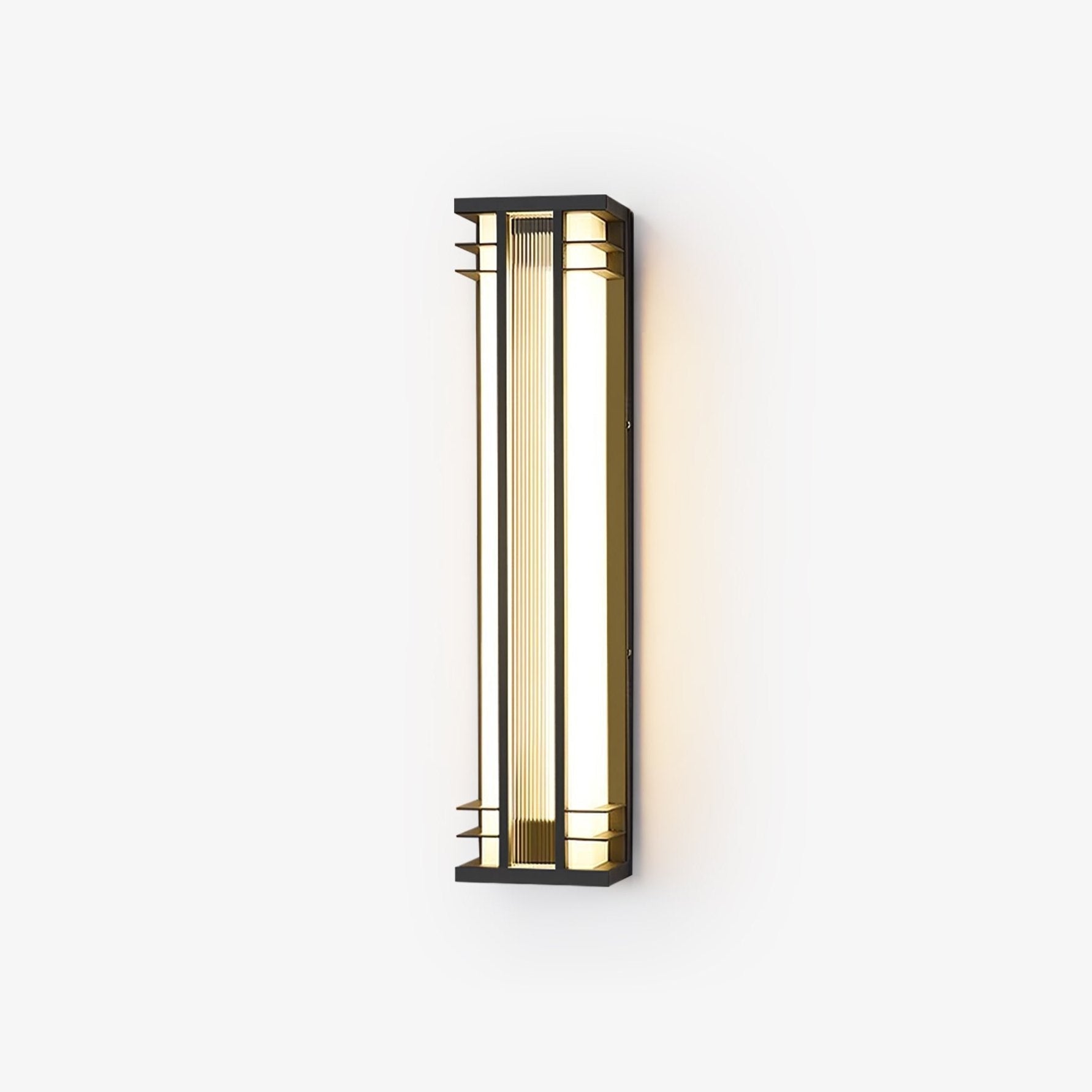Double Axis Exterior Wall Light - L 16cm x W 12cm x H 35cm Stainless steel, Outdoor Wall Light, detail 2