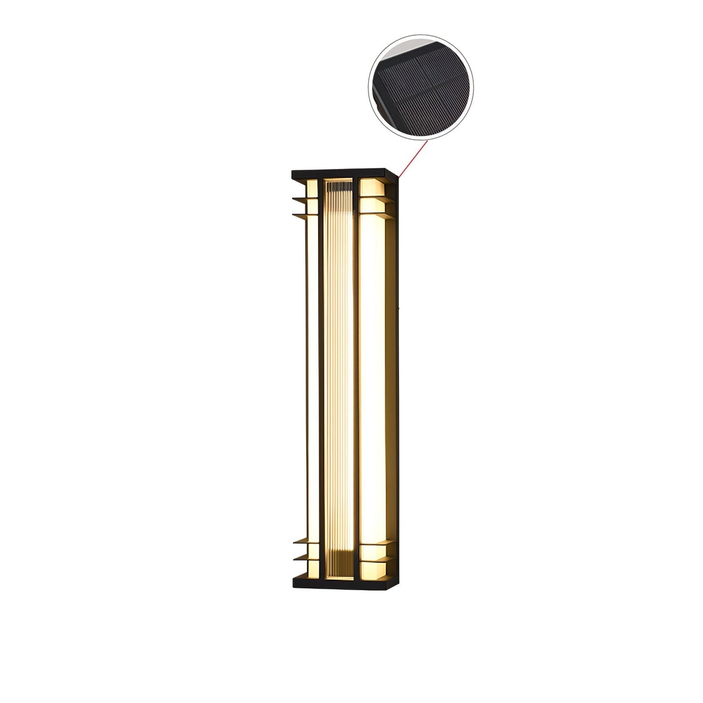 Double Axis Exterior Wall Light - L 16cm x W 12cm x H 35cm Stainless steel, Outdoor Wall Light, detail 35