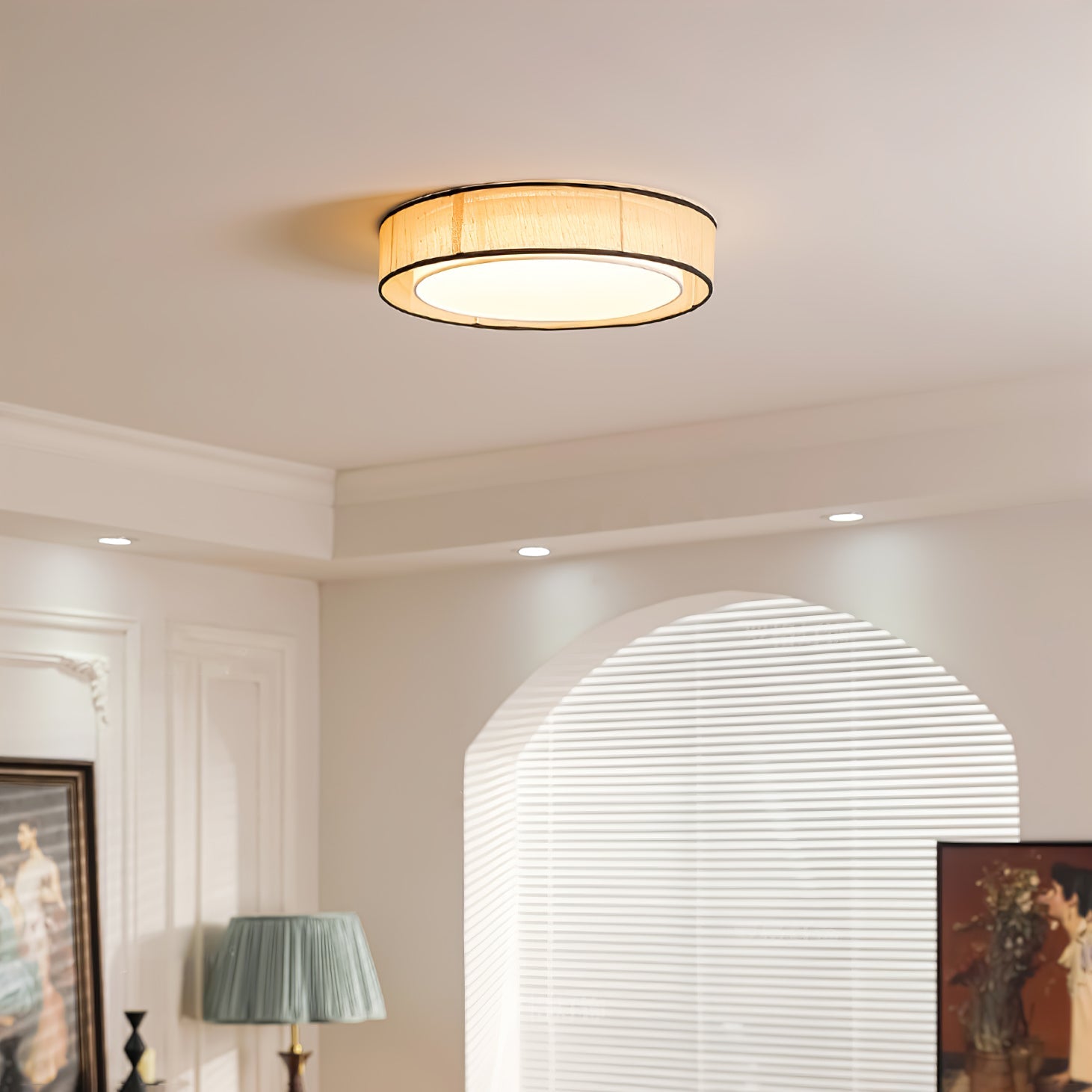 Drum Rould Ceiling Light