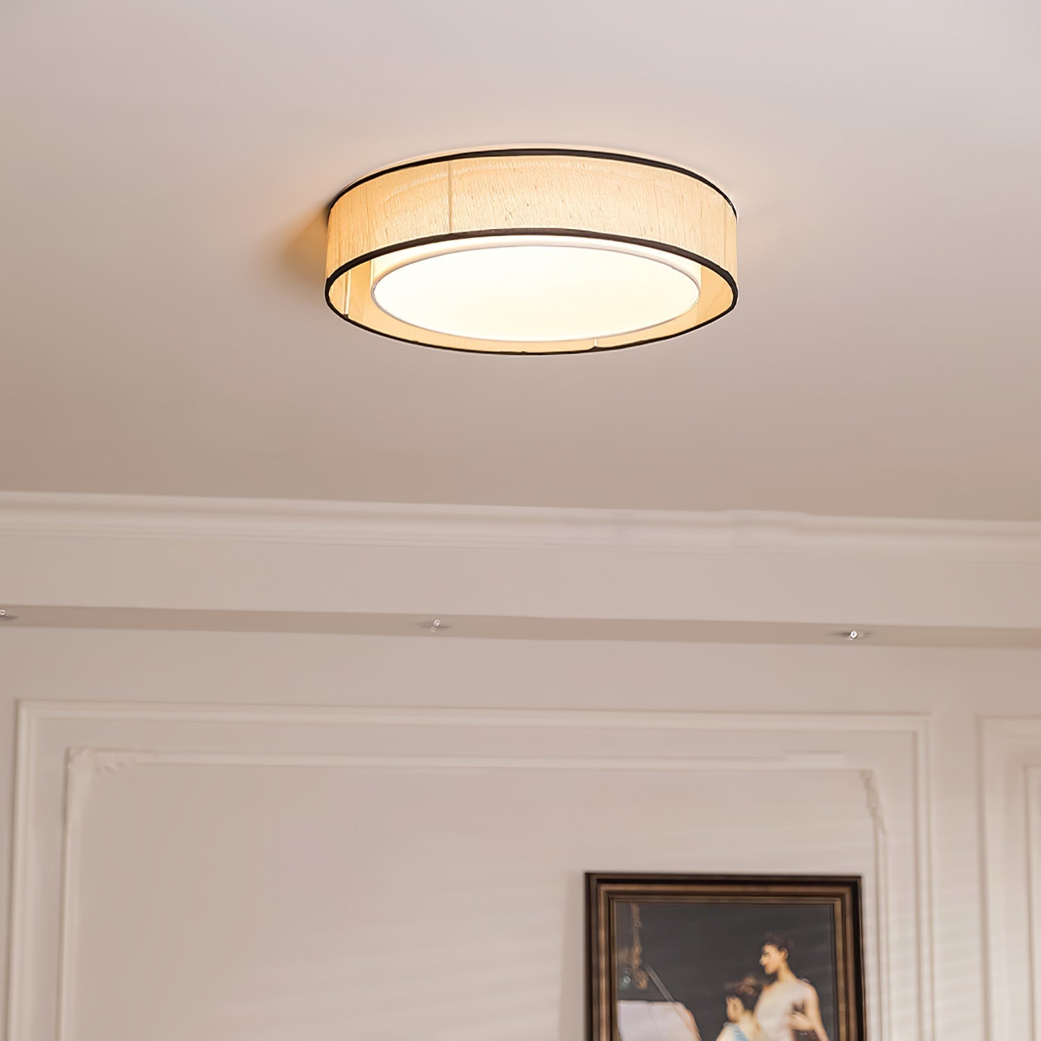 Drum Rould Ceiling Lamp