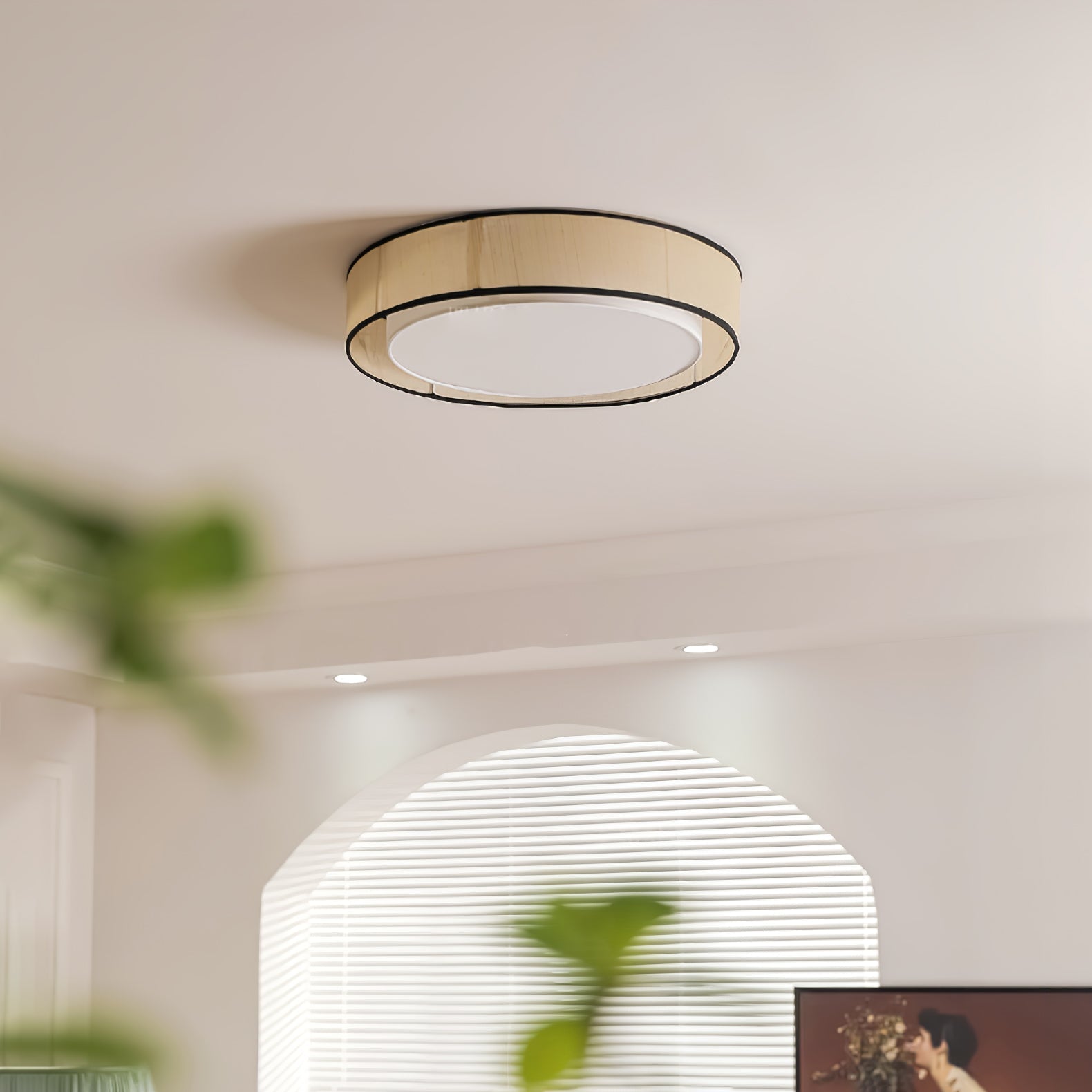 Drum Rould Ceiling Light