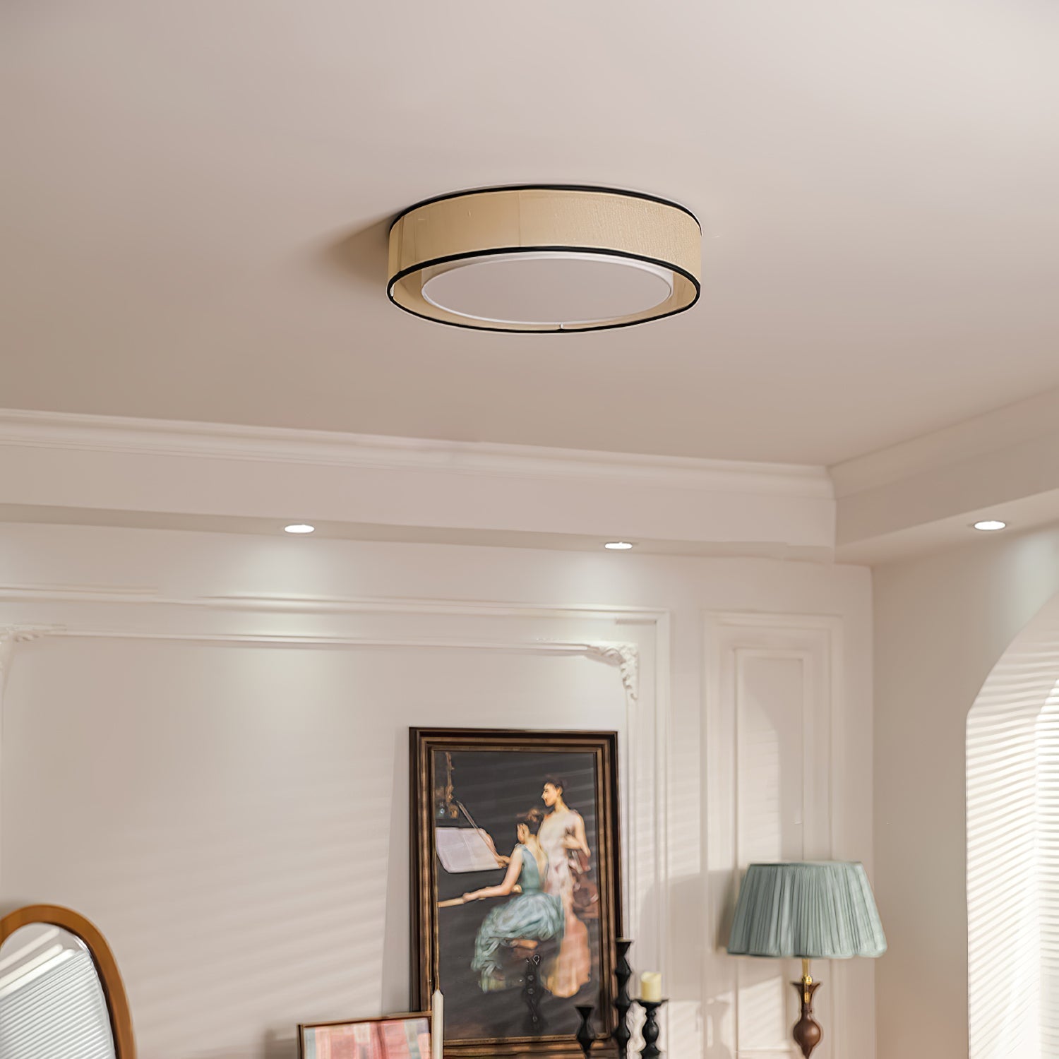 Drum Rould Ceiling Light