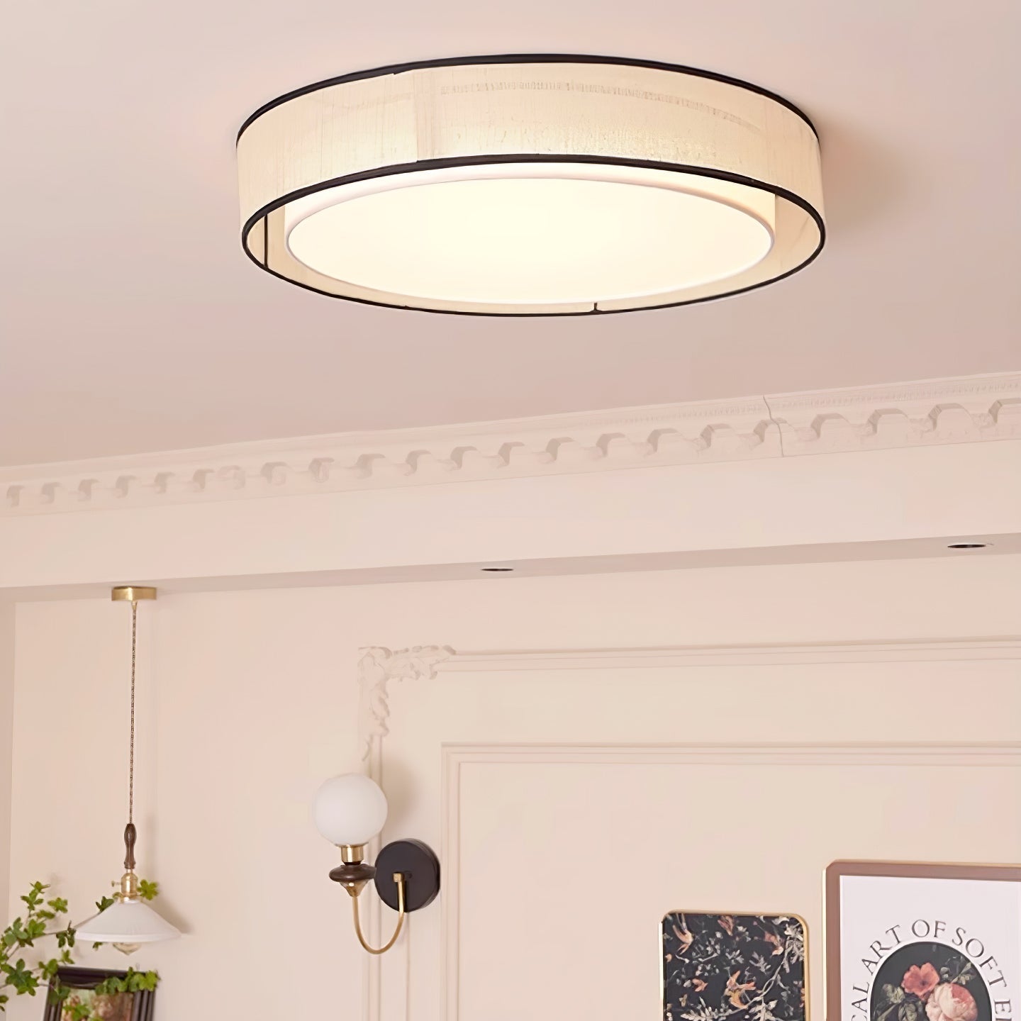 Drum Rould Ceiling Light