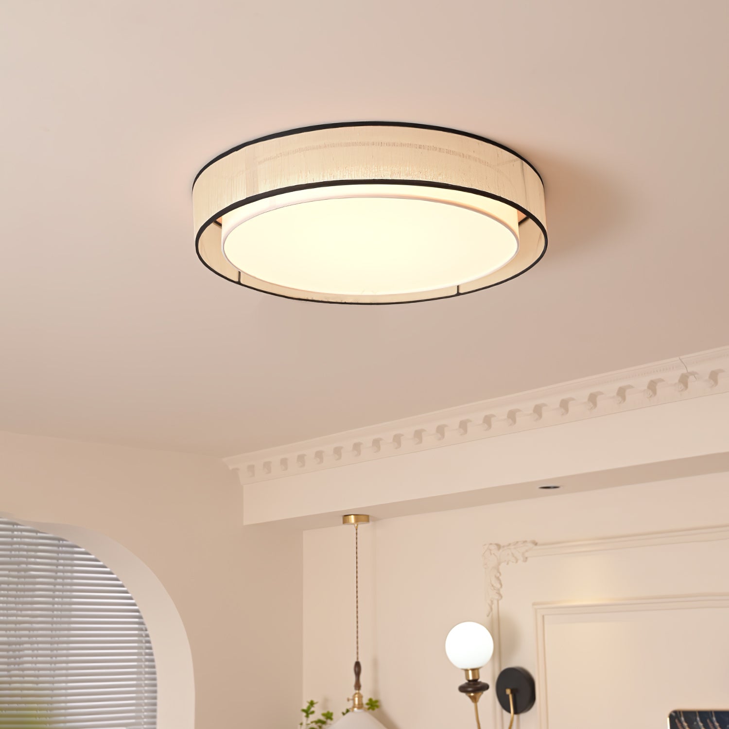 Drum Rould Ceiling Light
