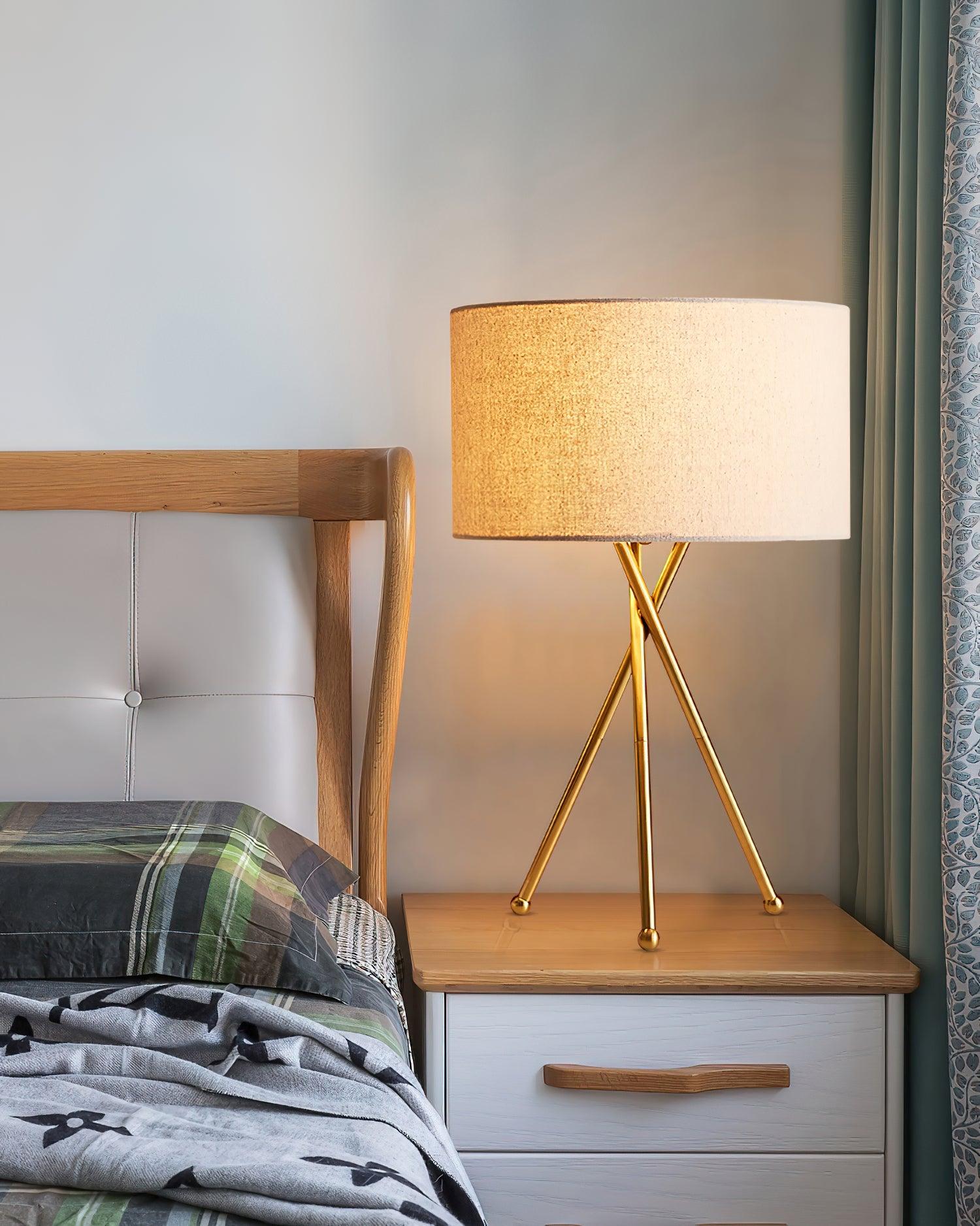 Drum Shaped Table Lamp 13.8