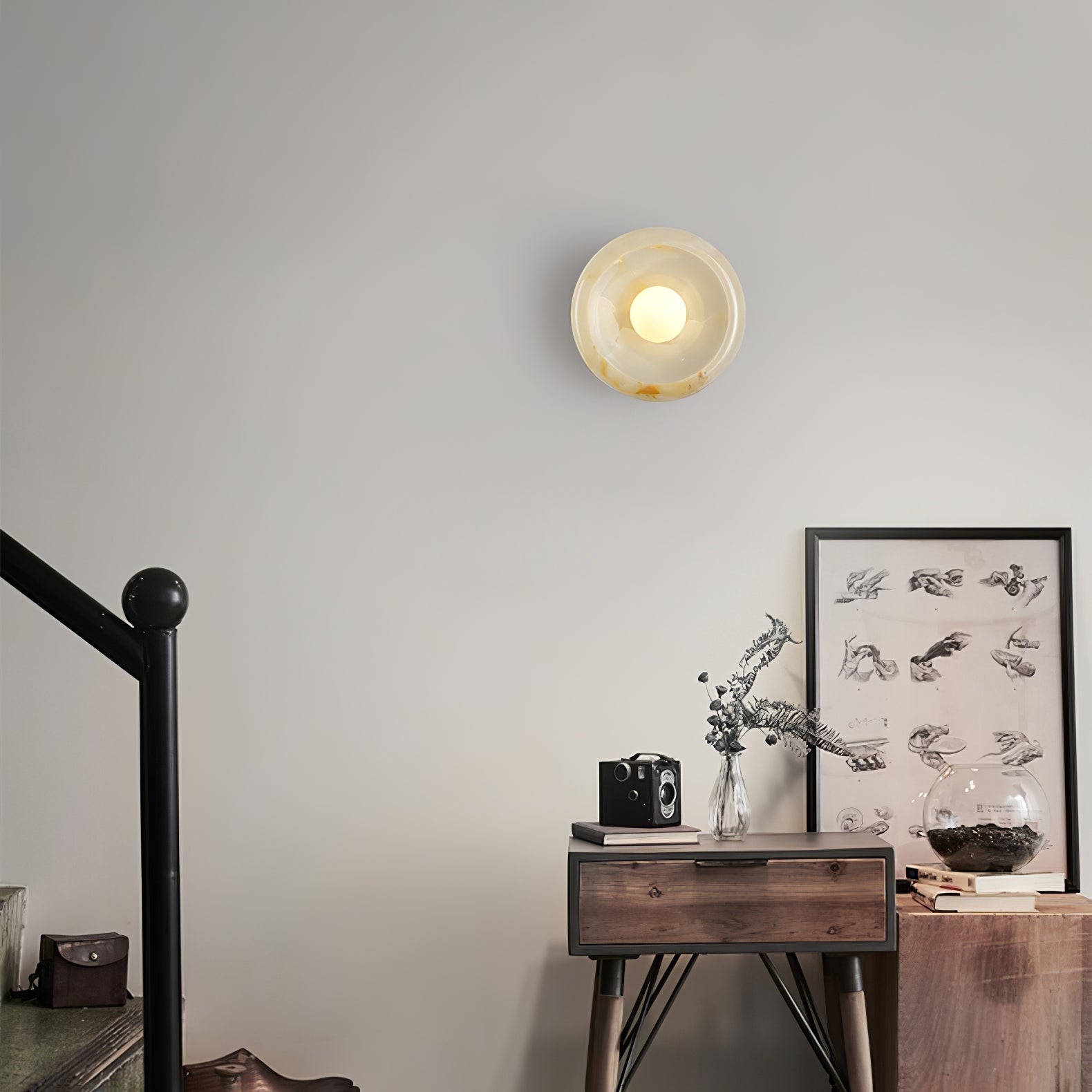 Eclipse Jade Wall Sconce 9.8